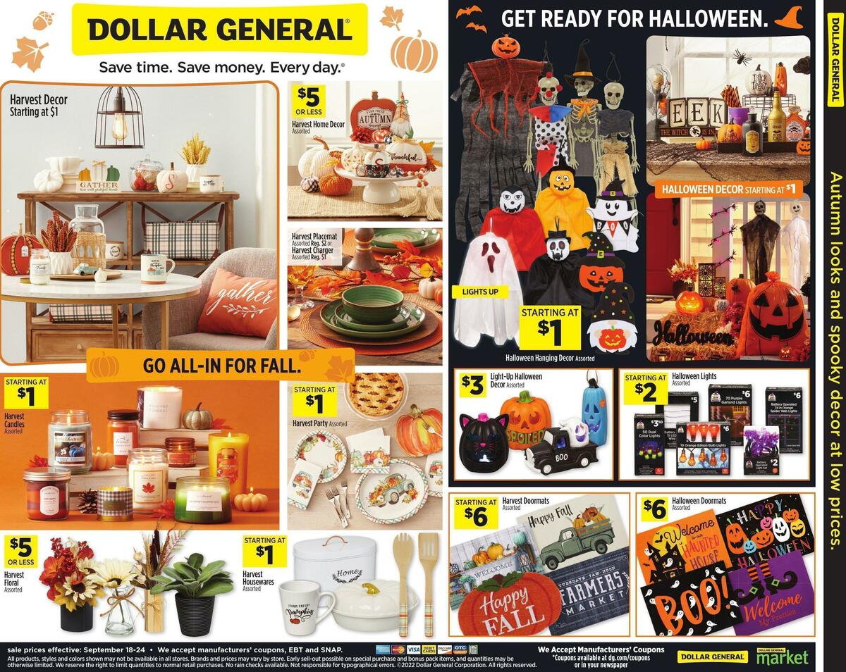 Dollar General Weekly Ad from September 18