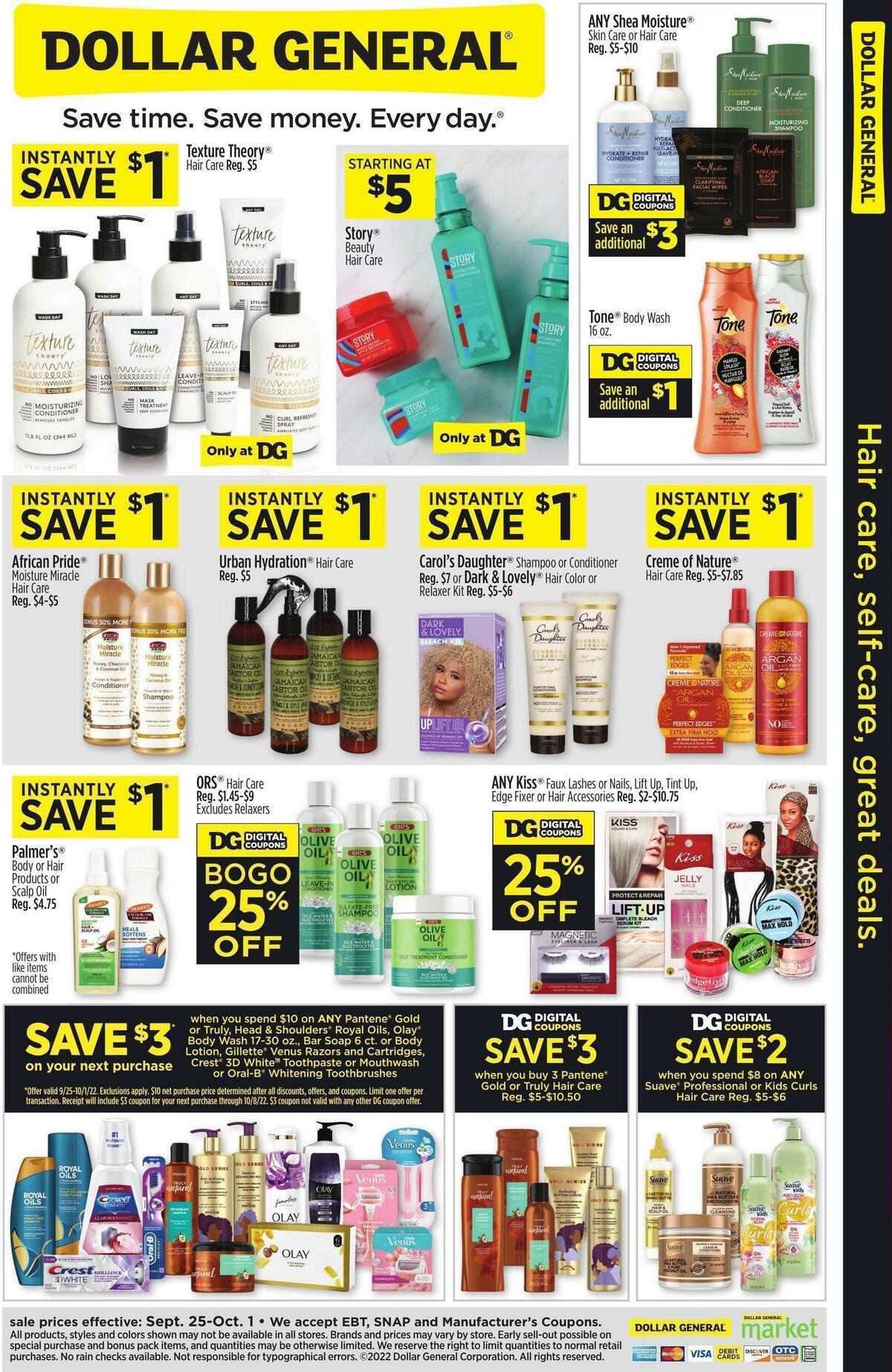 Dollar General Weekly Ad from September 25