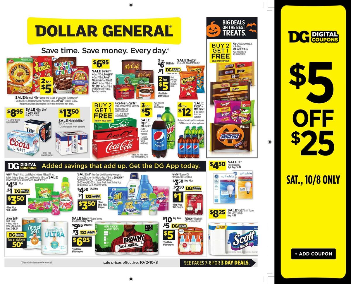 Dollar General Weekly Ad from October 2