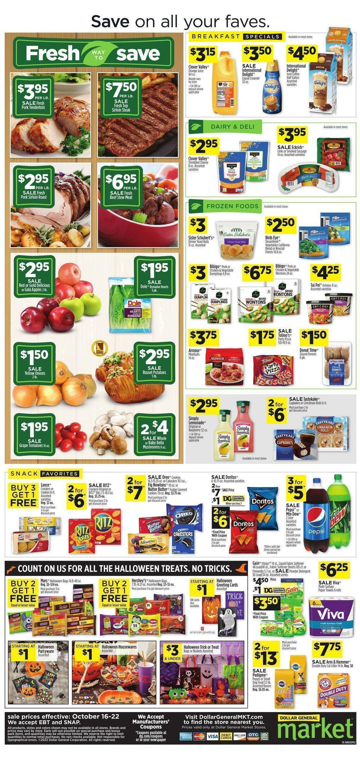 Dollar General Market Ad Weekly Ad from October 16