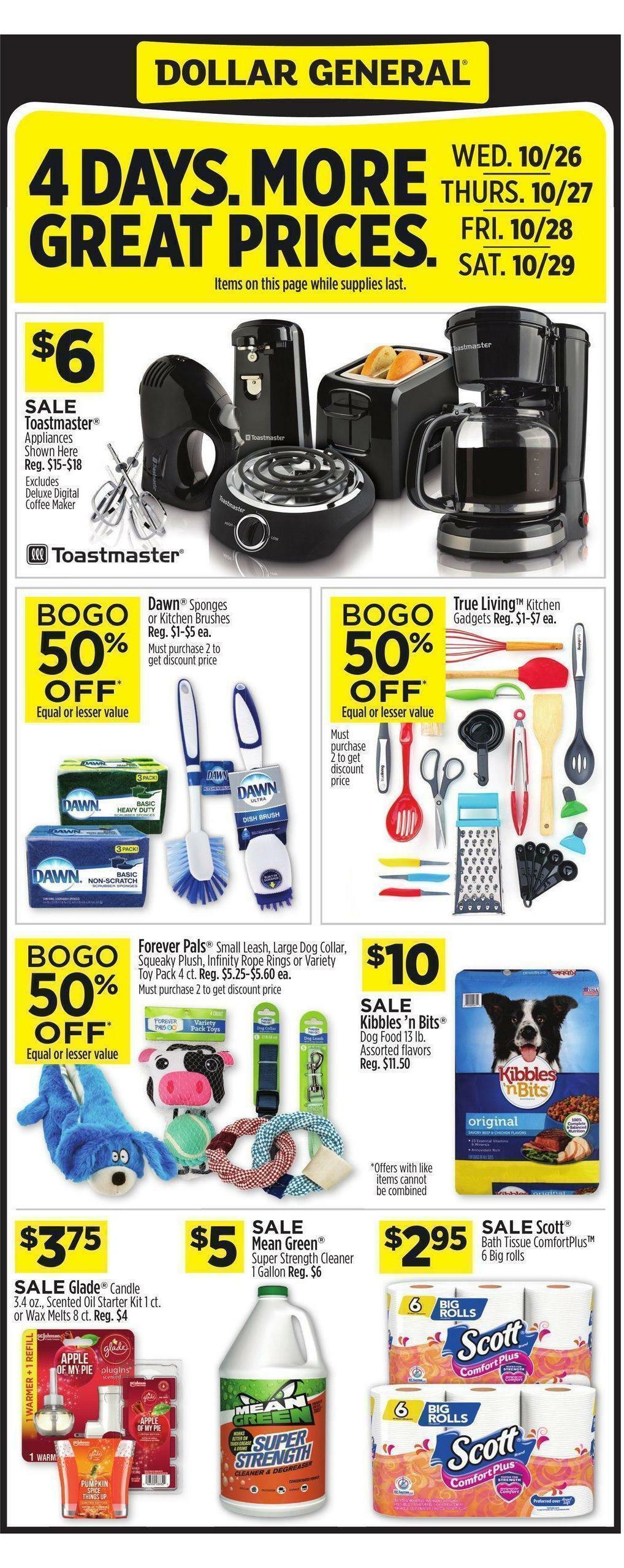 Dollar General Weekly Ad from October 23