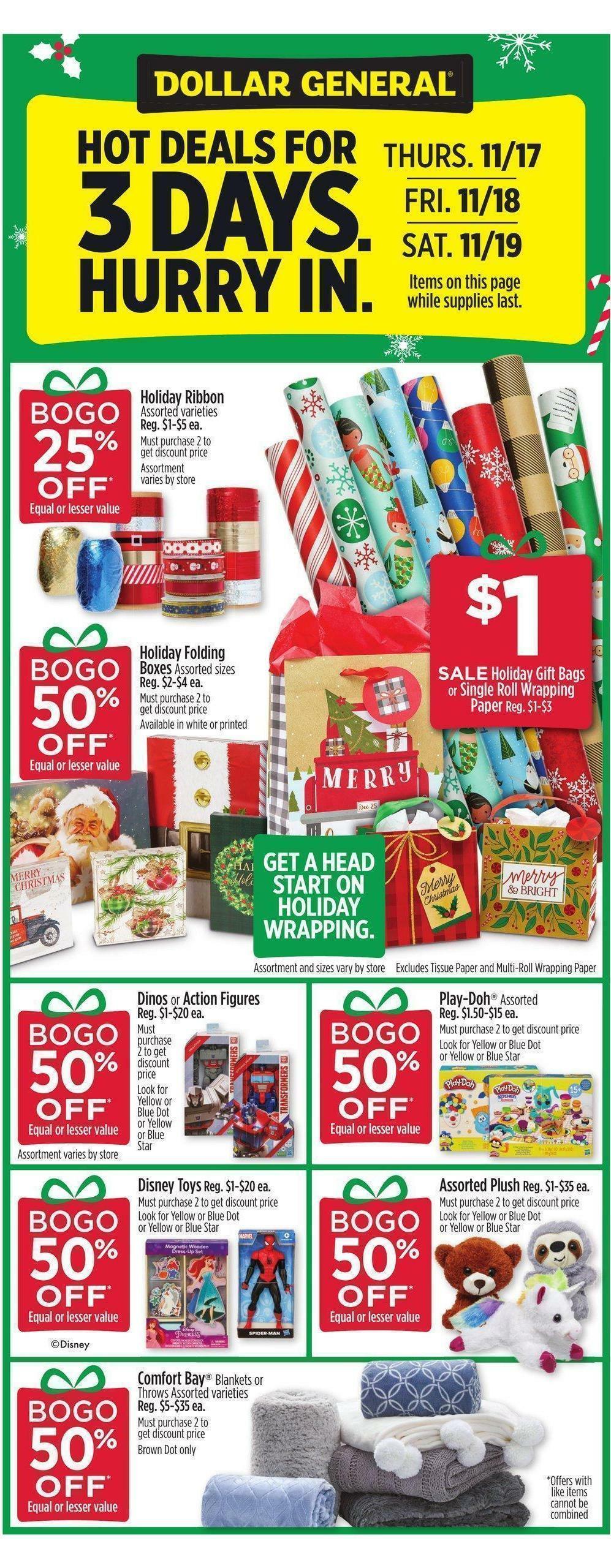 Dollar General Weekly Ad from November 13