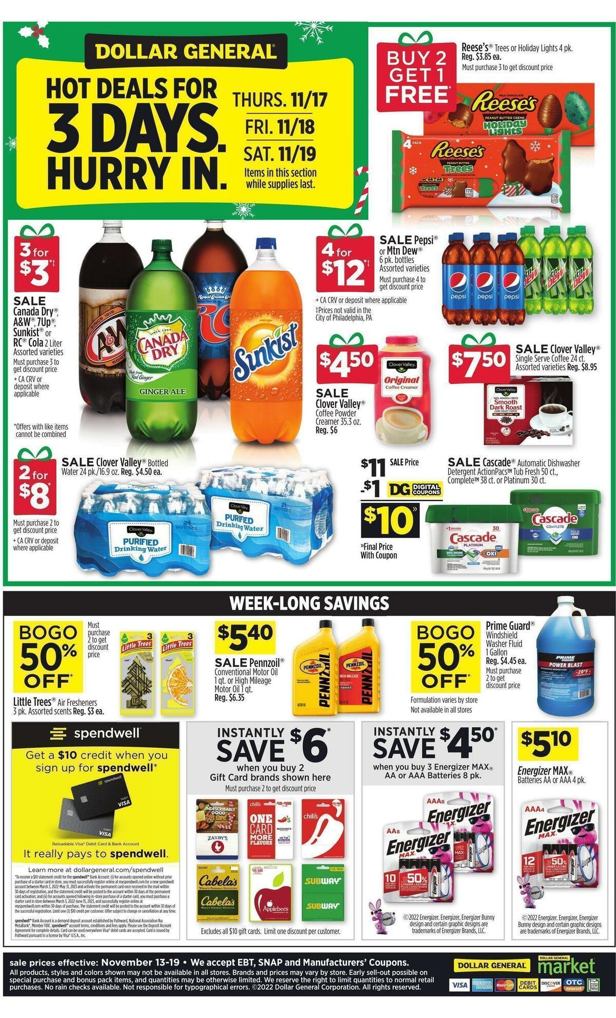 Dollar General Weekly Ad from November 13
