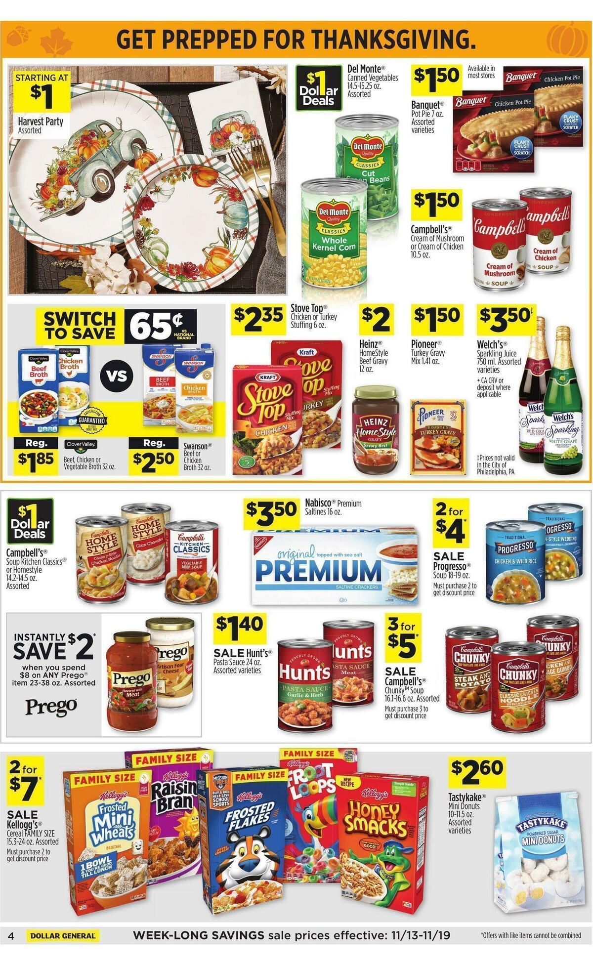 Dollar General Weekly Ad from November 13