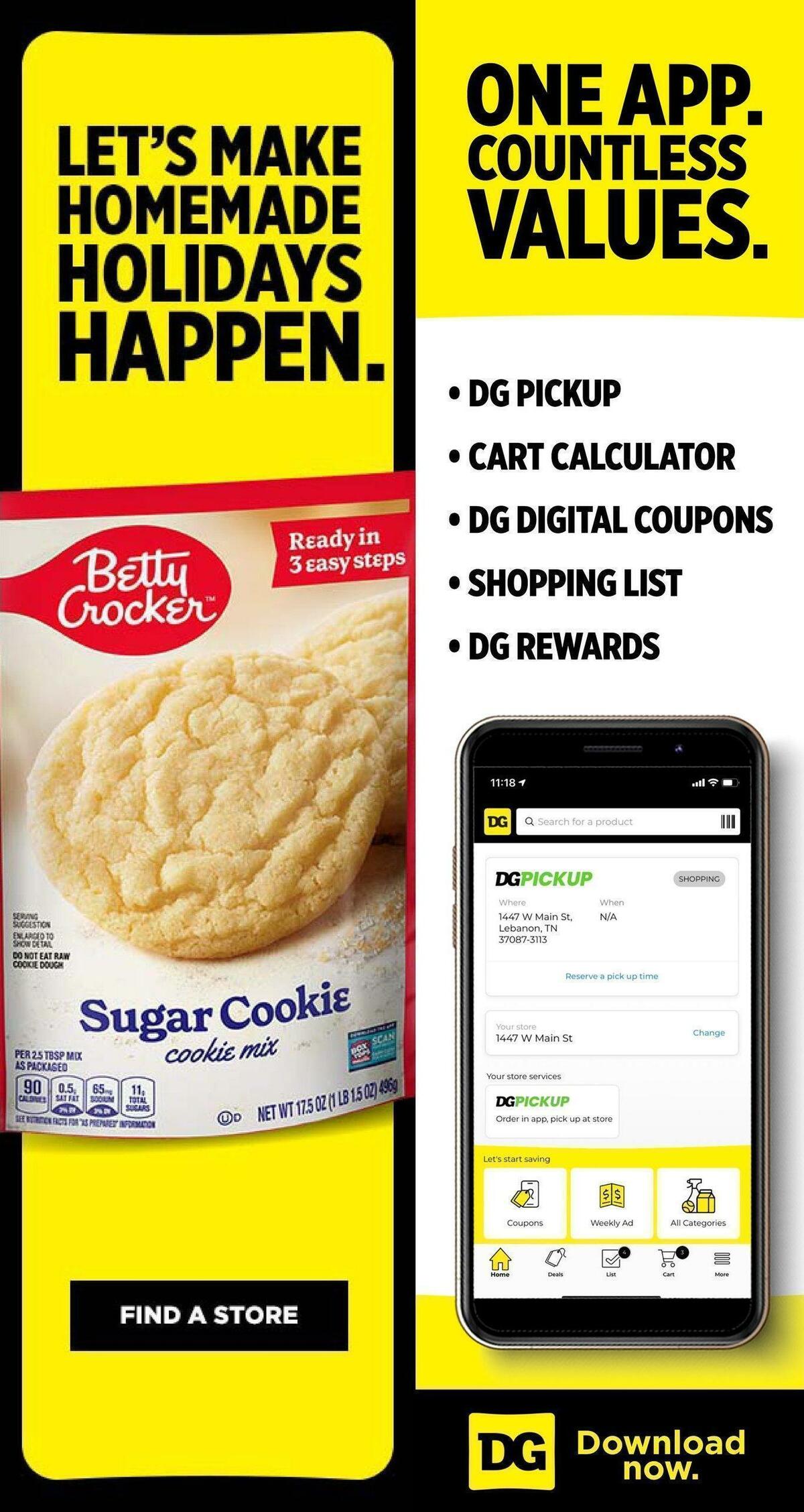 Dollar General Weekly Ad from November 20