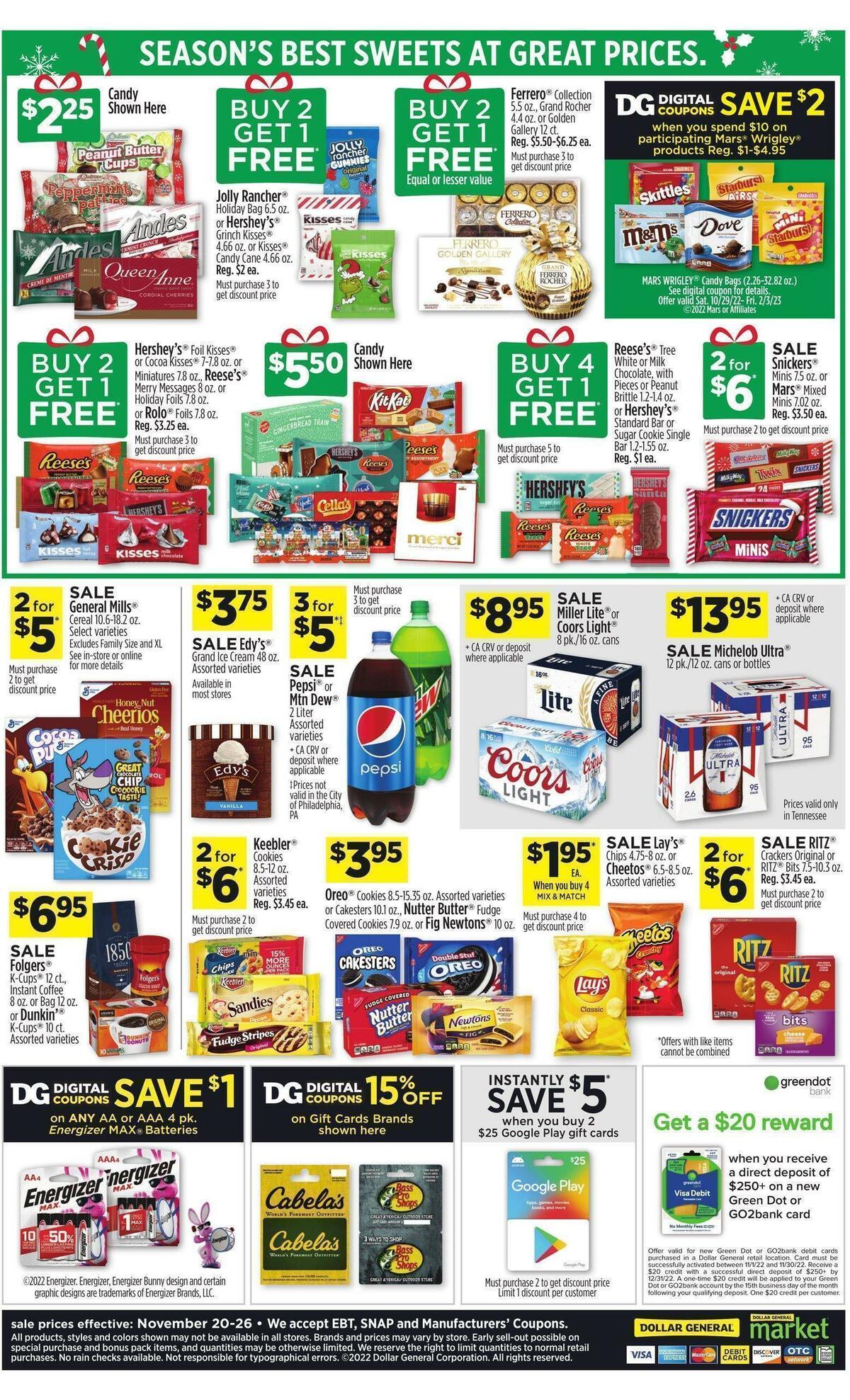 Dollar General Weekly Ad from November 20