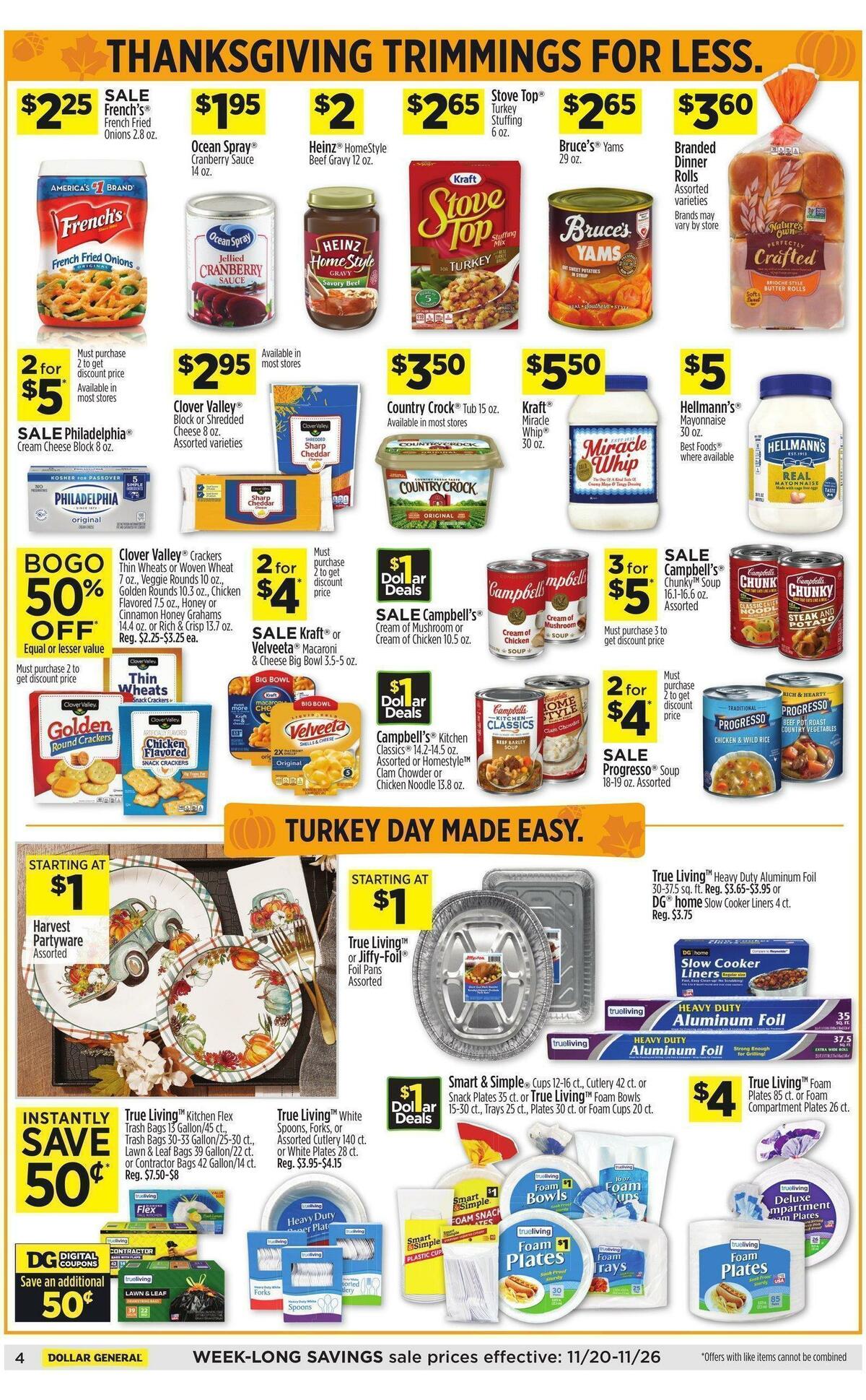 Dollar General Weekly Ad from November 20