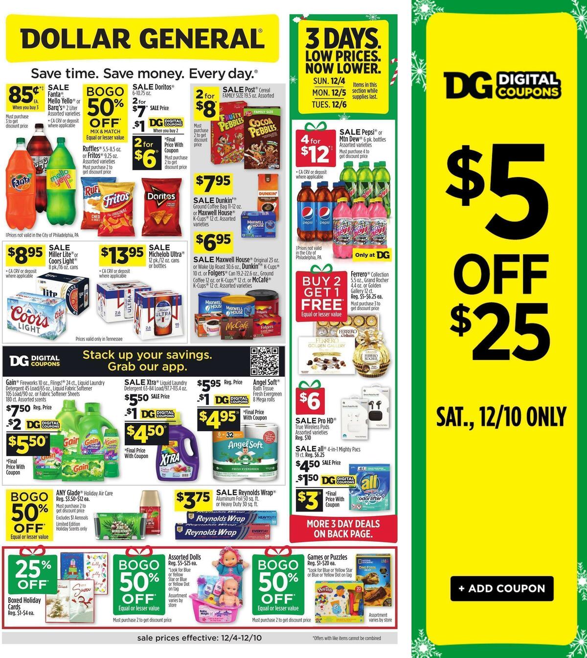 Dollar General Weekly Ad from December 4