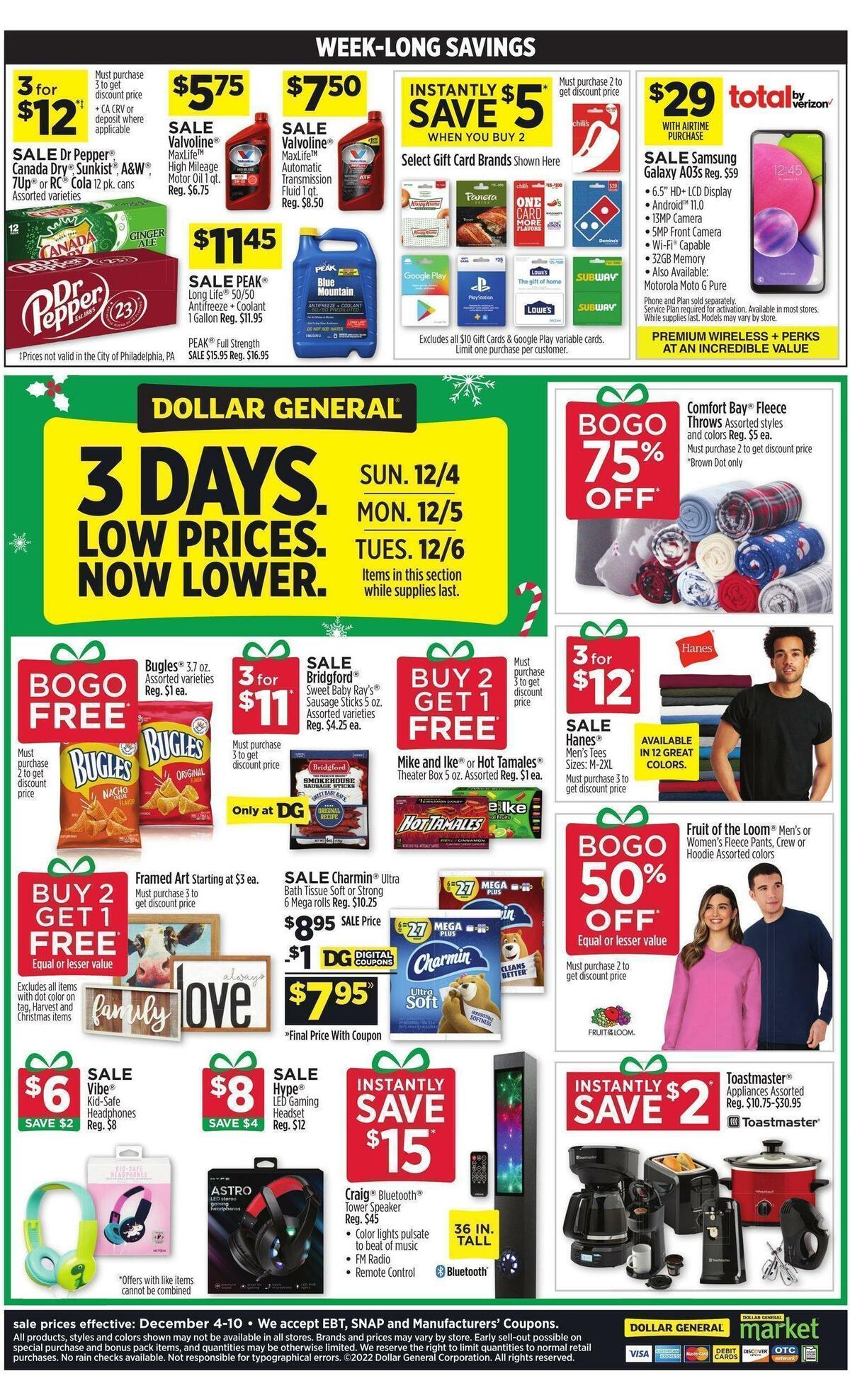 Dollar General Weekly Ad from December 4