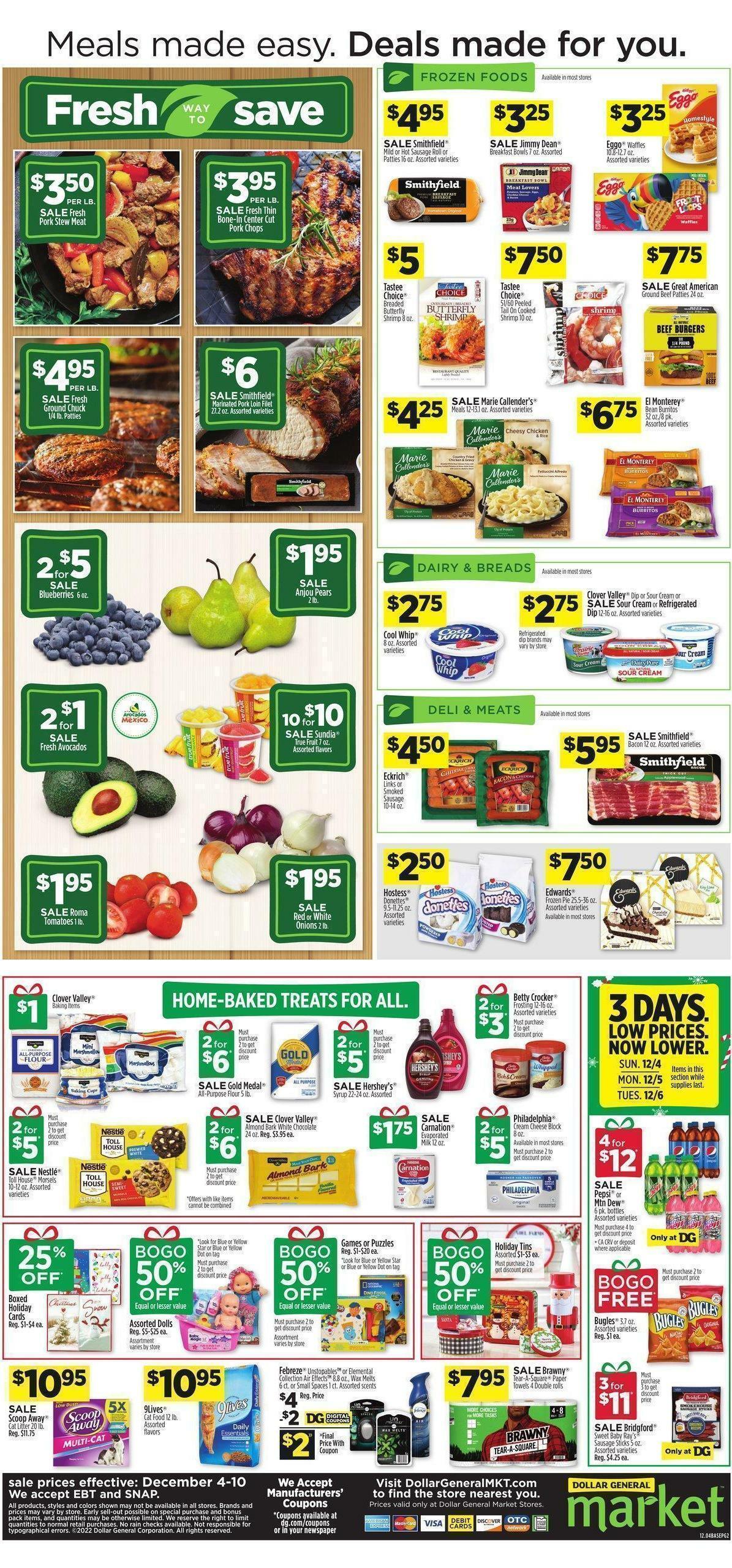 Dollar General Market Ad Weekly Ad from December 4
