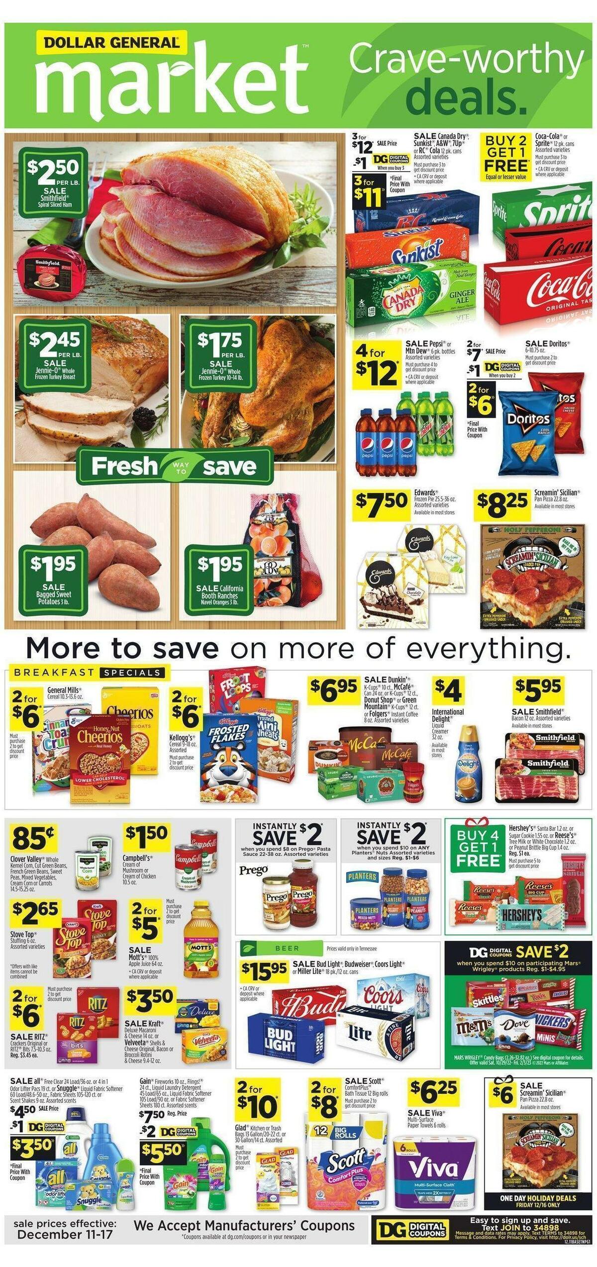 Dollar General Market Ad Weekly Ad from December 11