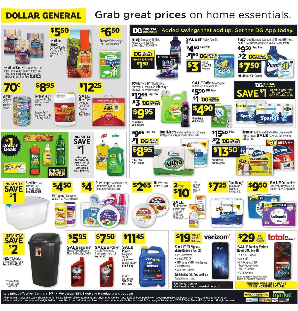 Dollar General Weekly Ad from January 1