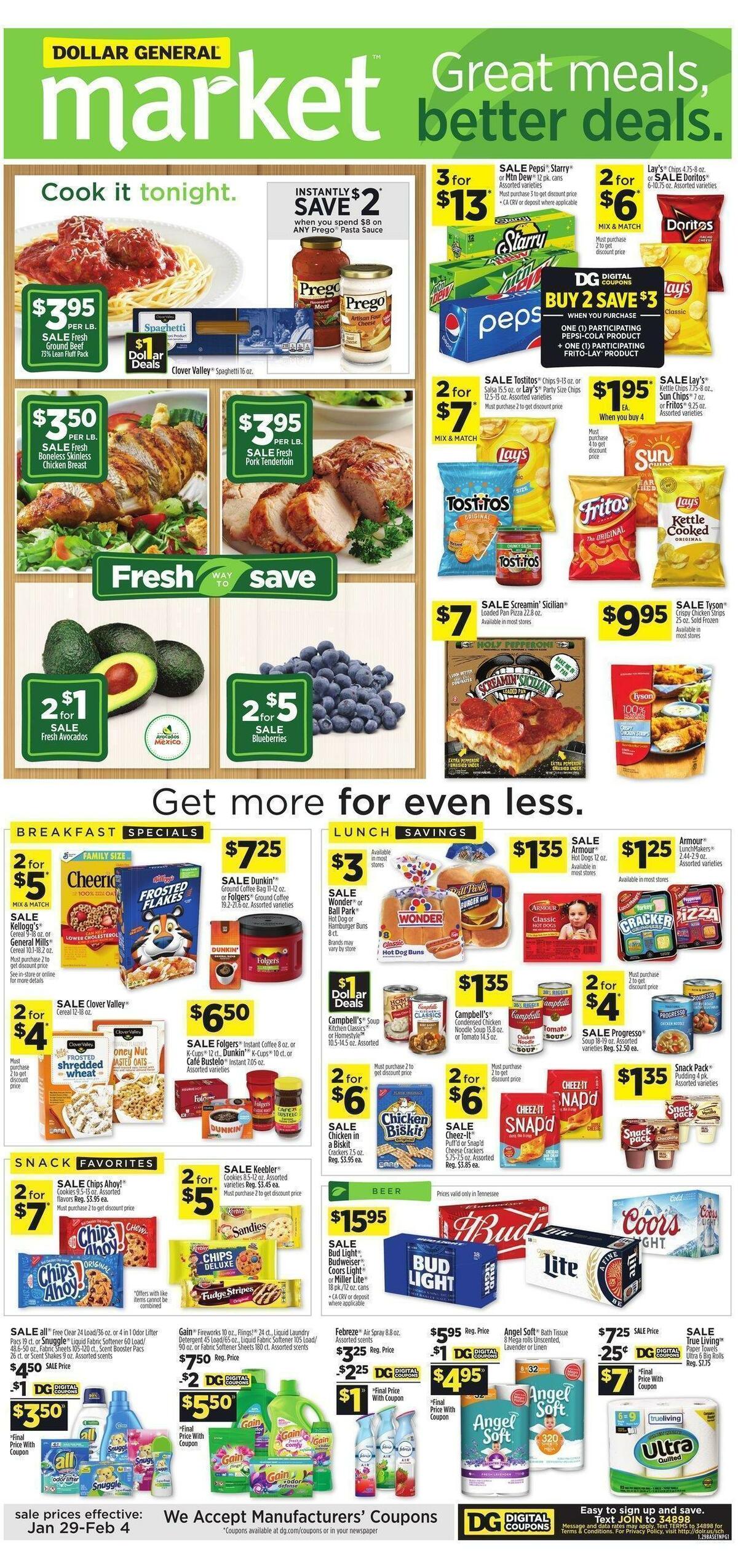 Dollar General Market Ad Weekly Ad from January 29