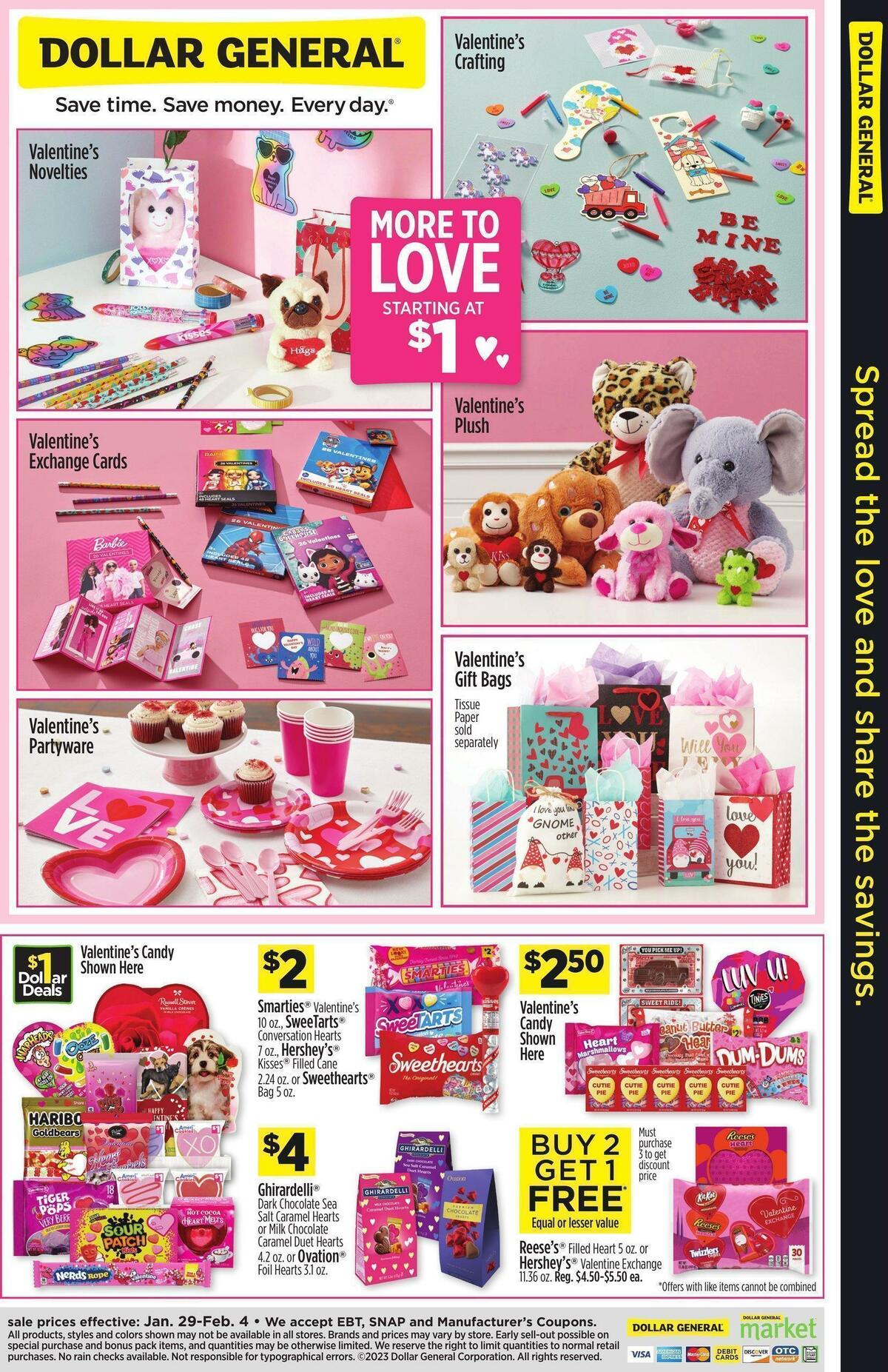 Dollar General Spread the Love and Share the Savings Weekly Ad from January 29