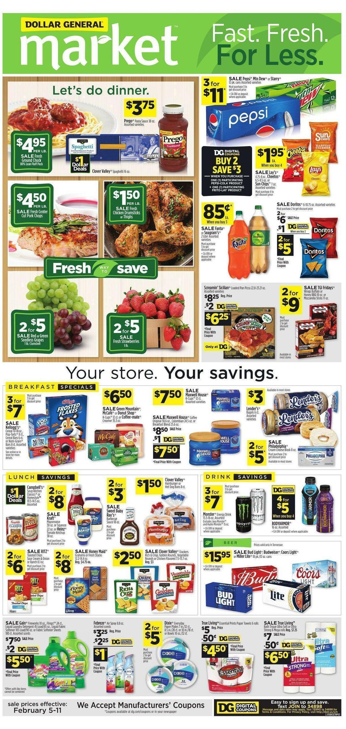 Dollar General Market Ad Weekly Ad from February 5