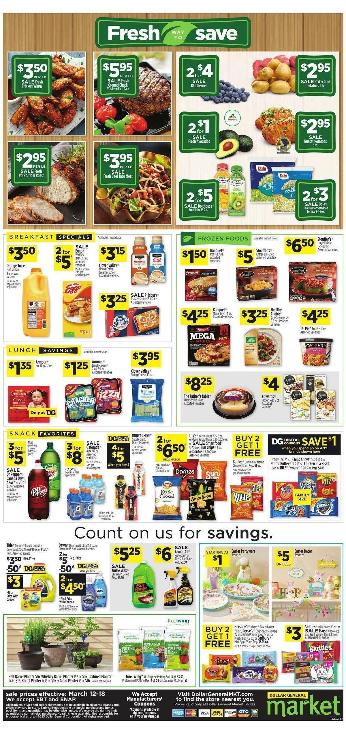 Dollar General Market Ad Weekly Ad from March 12