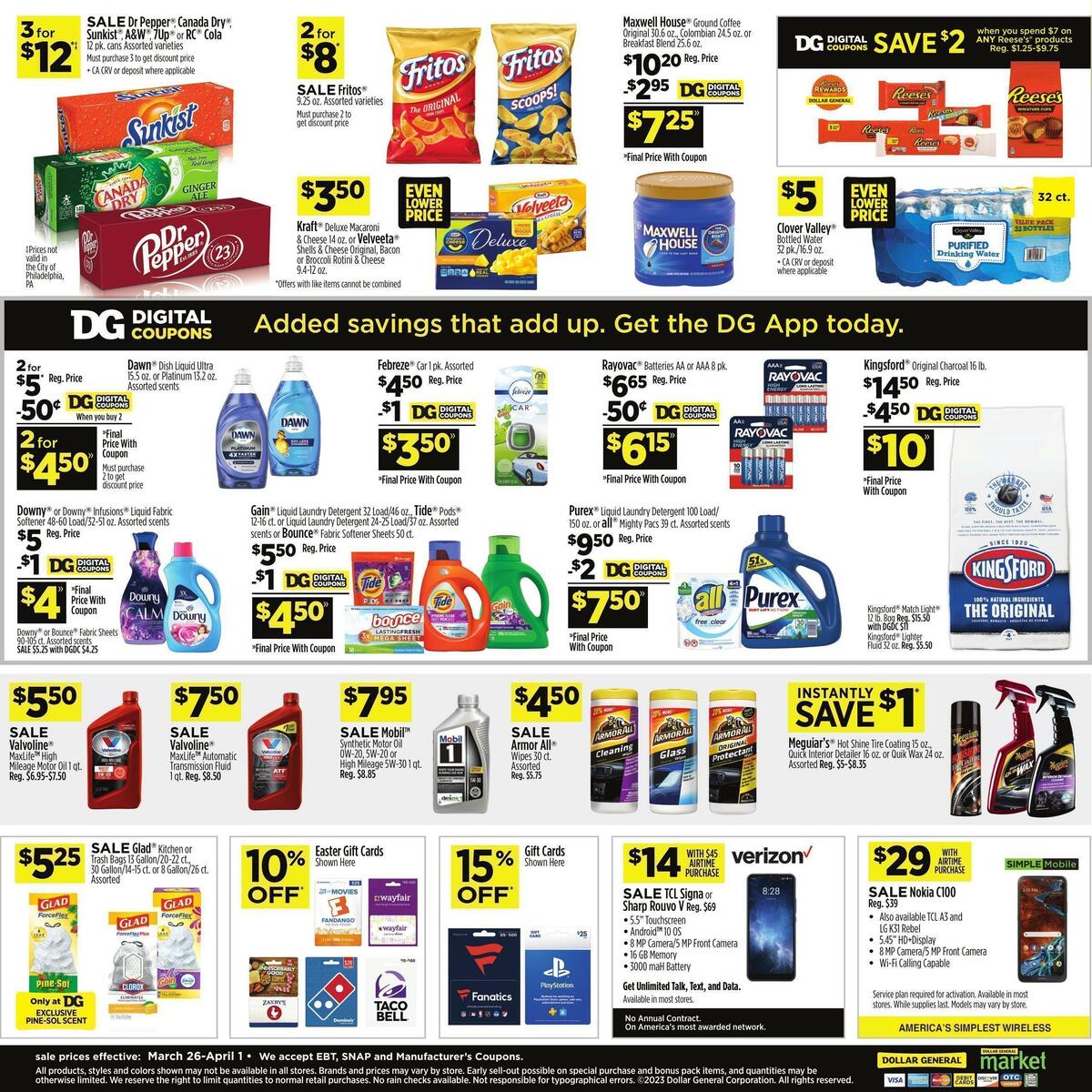 Dollar General Weekly Ad from March 26