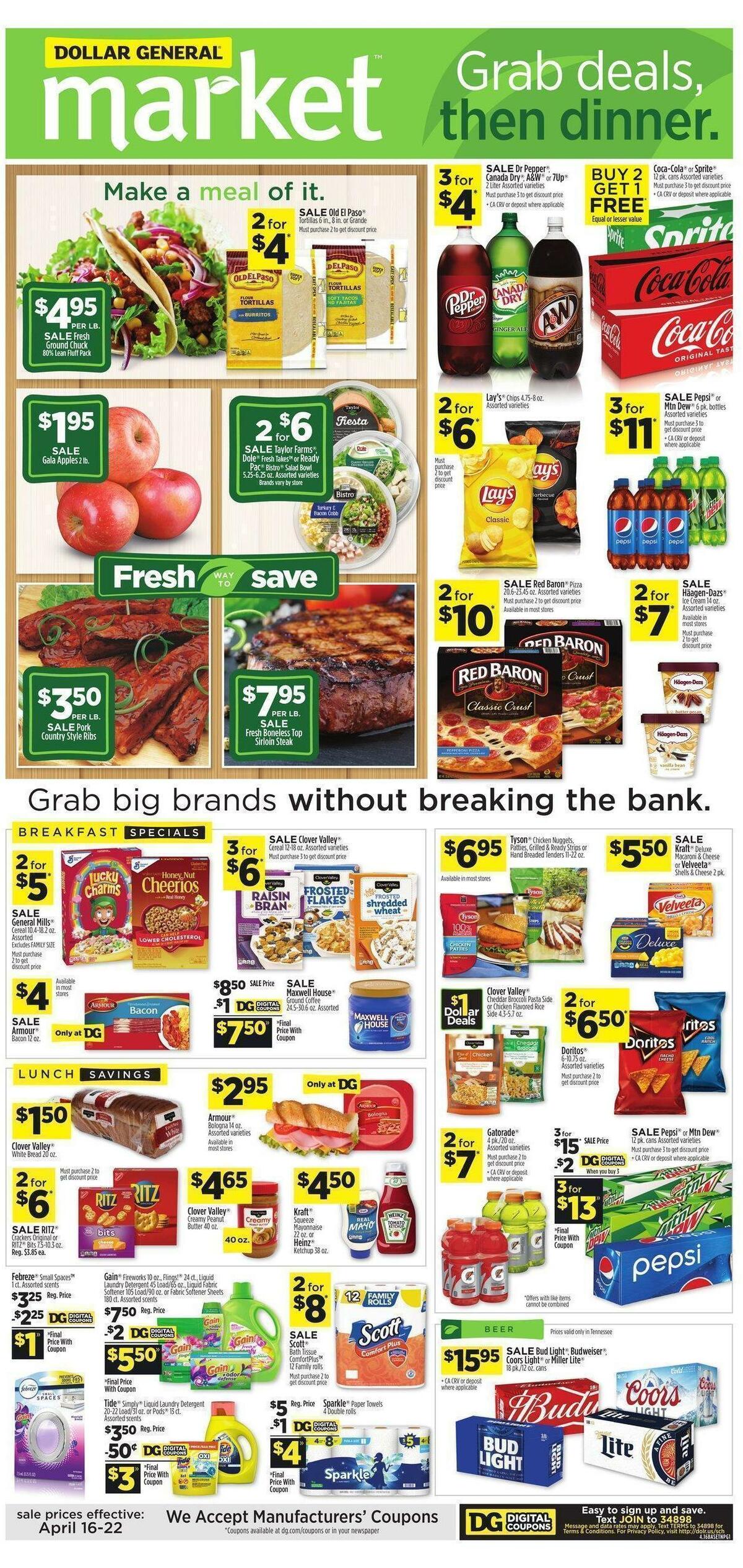 Dollar General Market Ad Weekly Ad from April 16