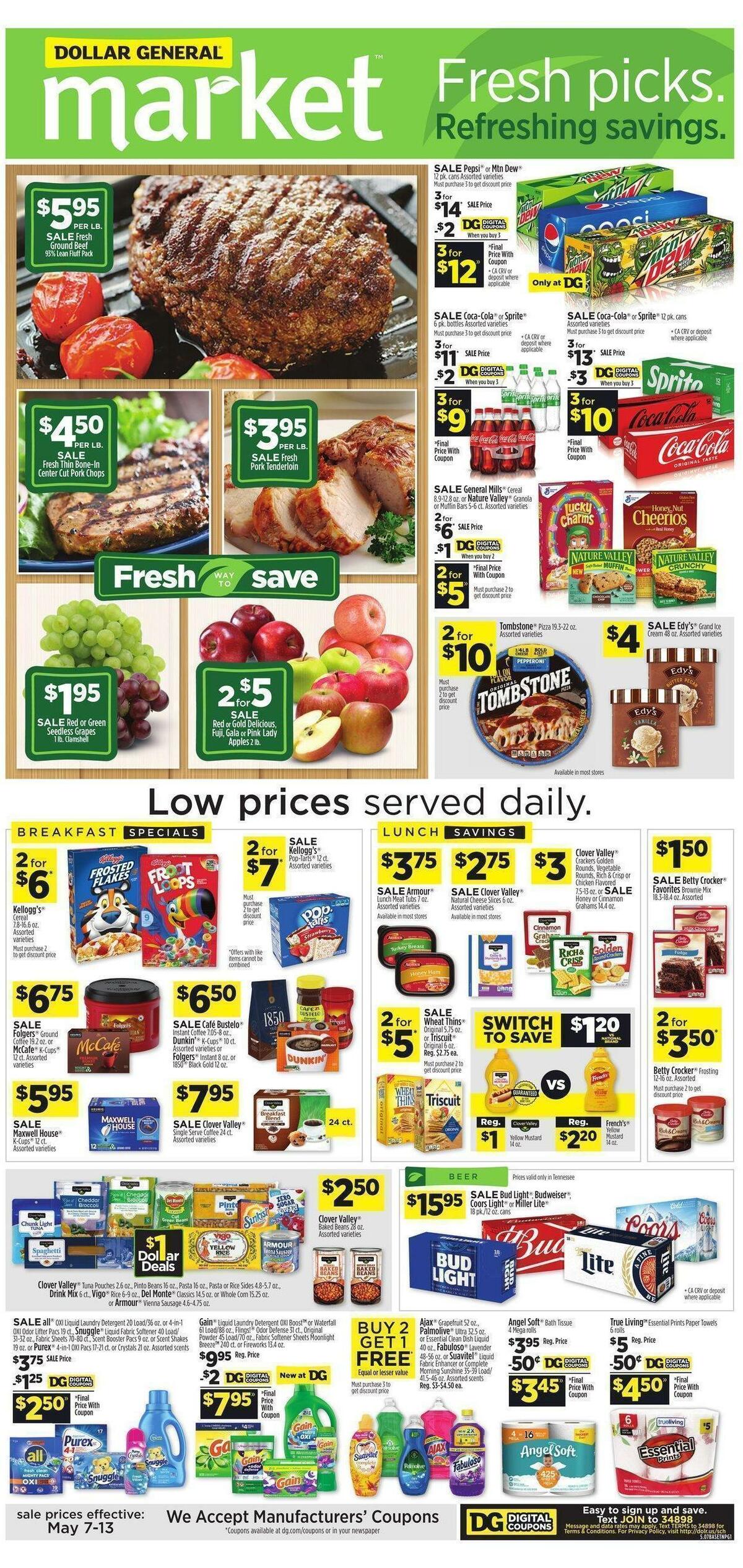 Dollar General Market Weekly Ad from May 7