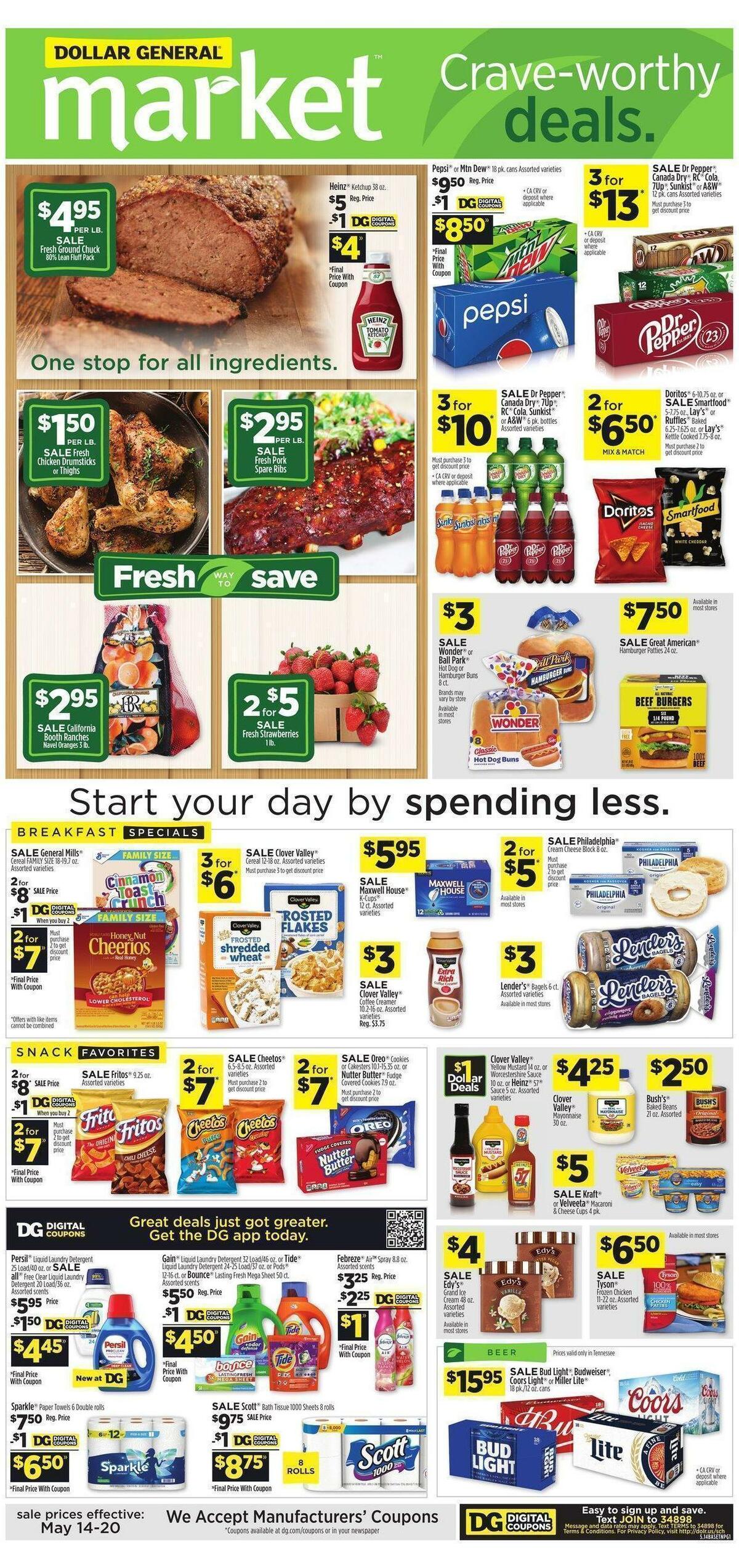 Dollar General Market Weekly Ad from May 14