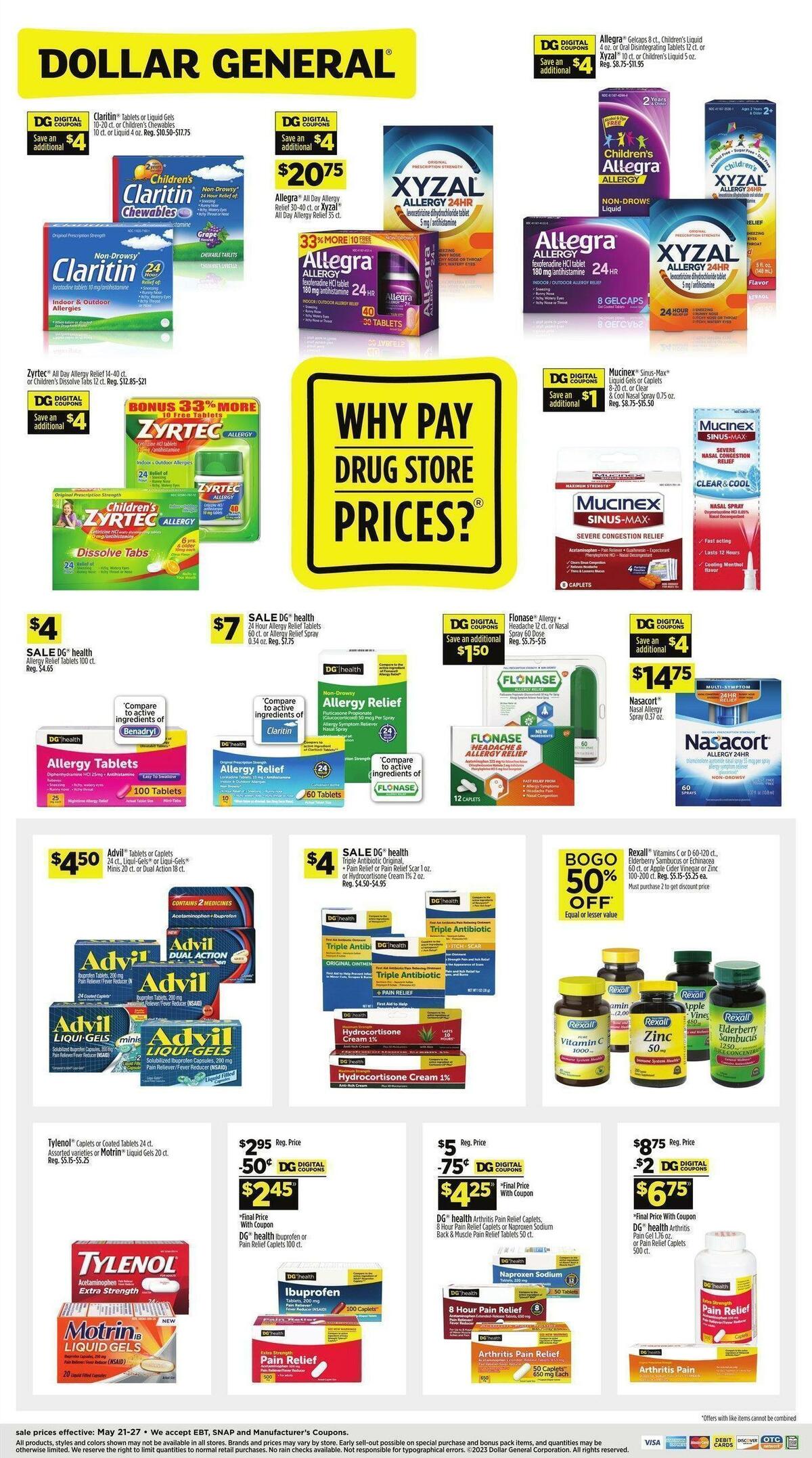 Dollar General Weekly Ad from May 21