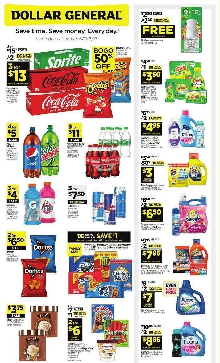 Dollar General Weekly Ad from June 11
