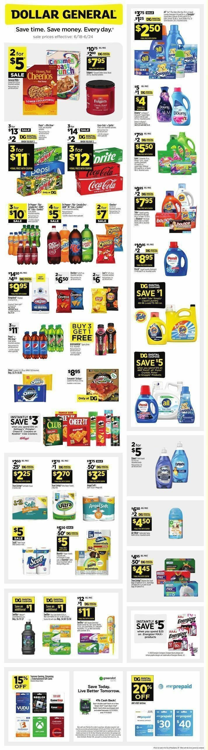 Dollar General Weekly Ad from June 18