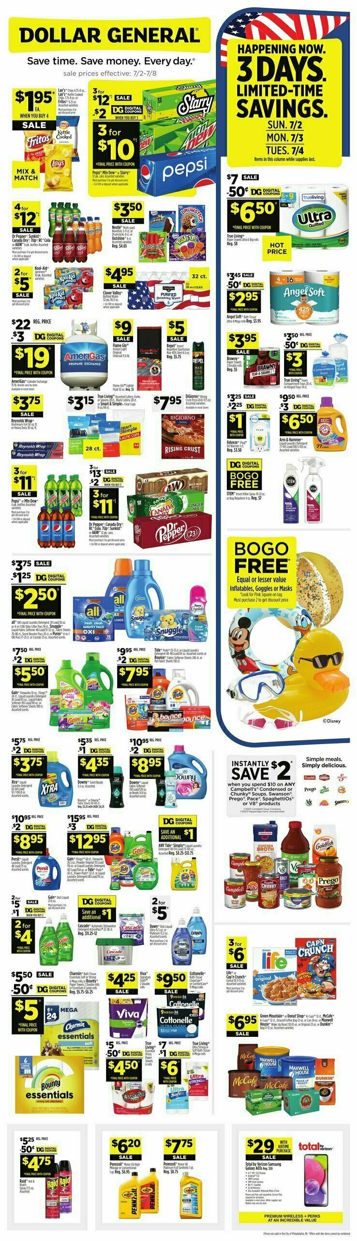 Dollar General Weekly Ad from July 2