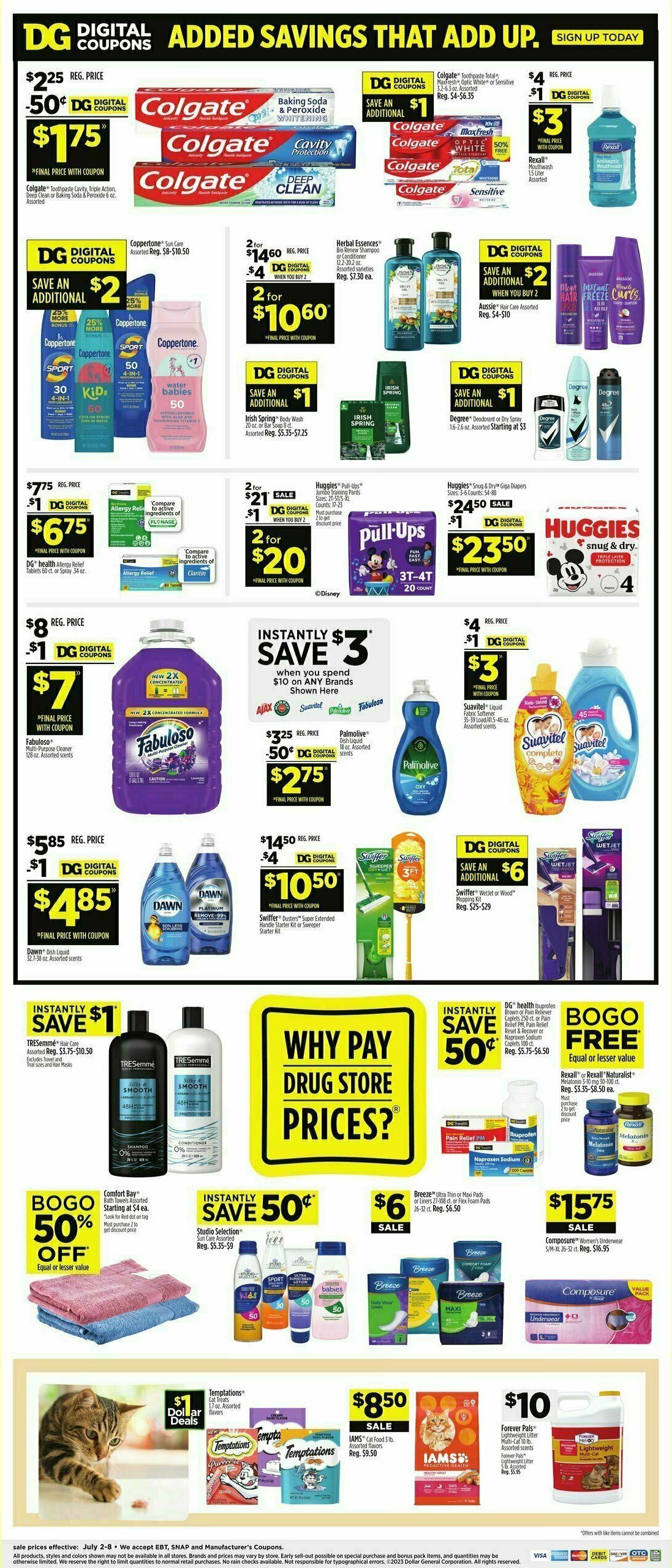 Dollar General Weekly Ad from July 2