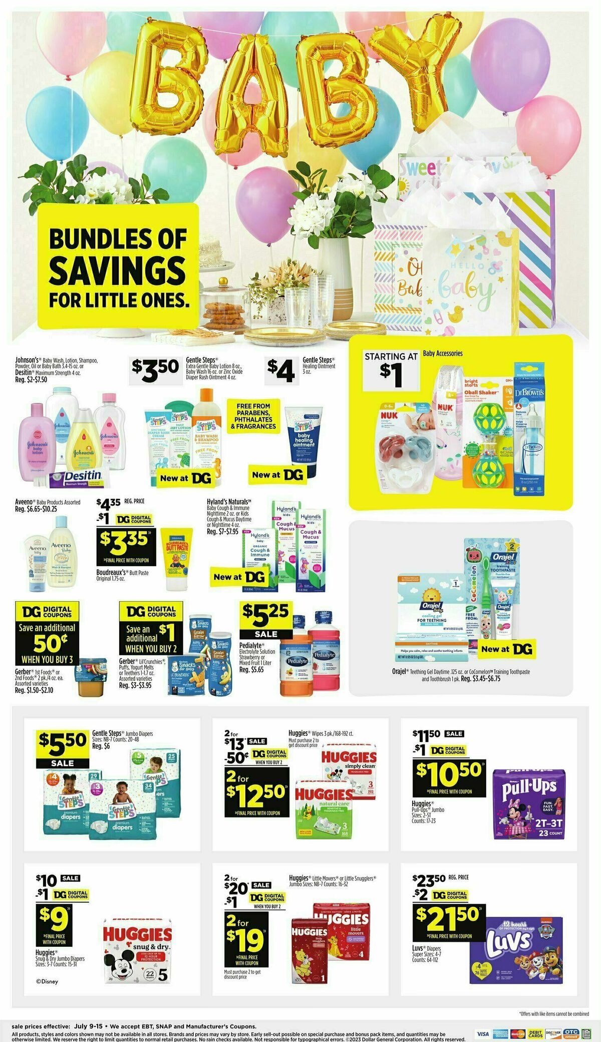 Dollar General Baby SSM Weekly Ad from July 9