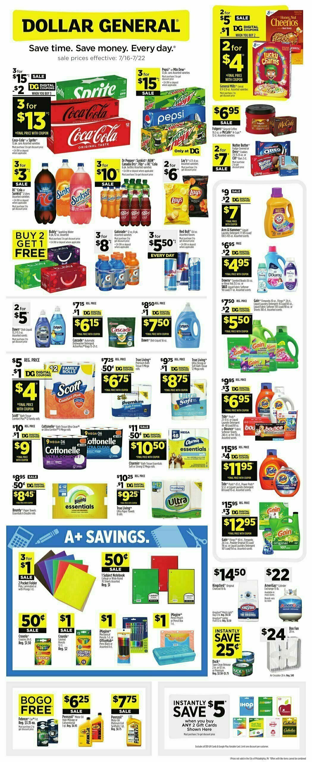Dollar General Weekly Ad from July 16