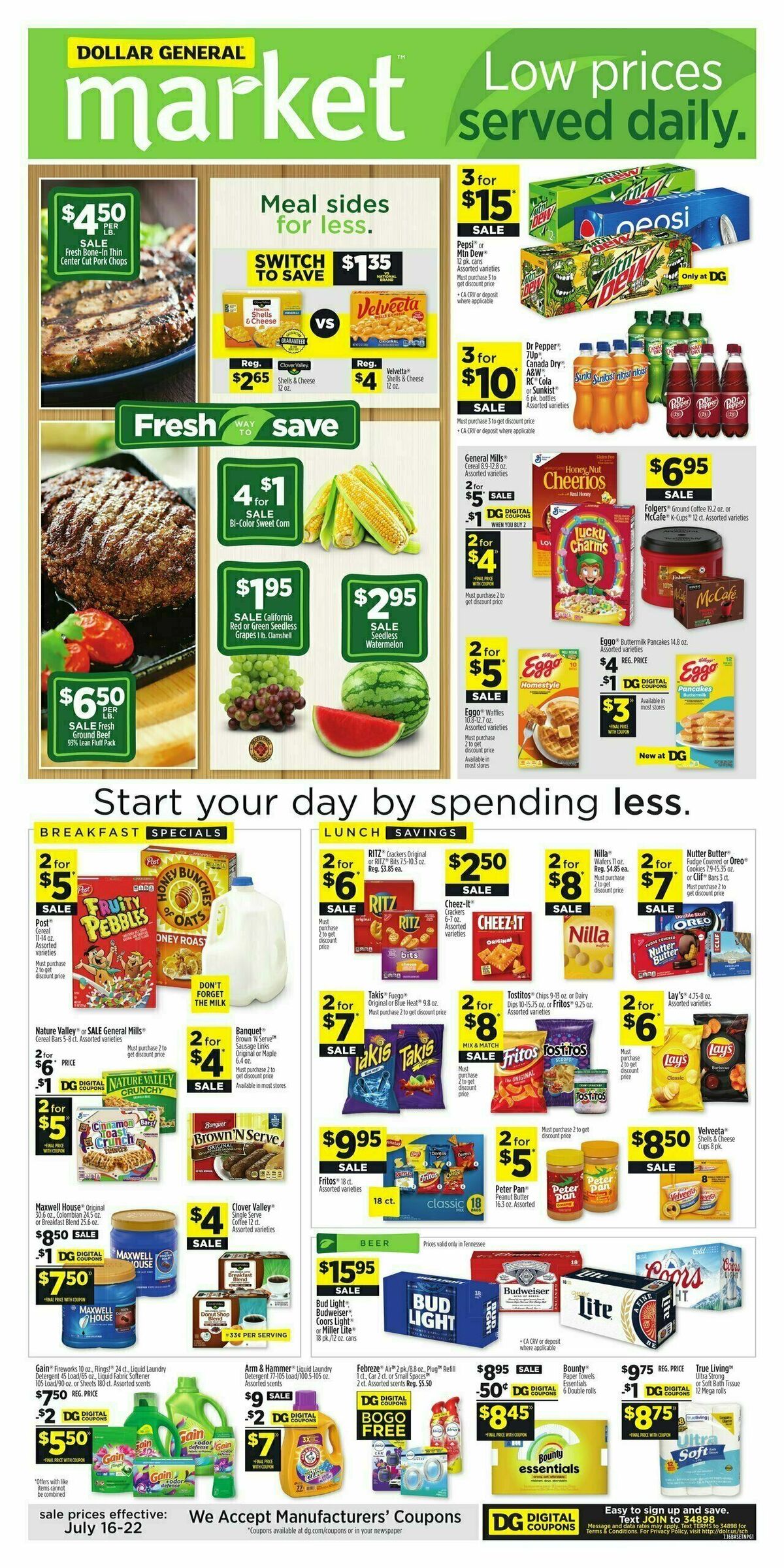 Dollar General Market Ad Weekly Ad from July 16
