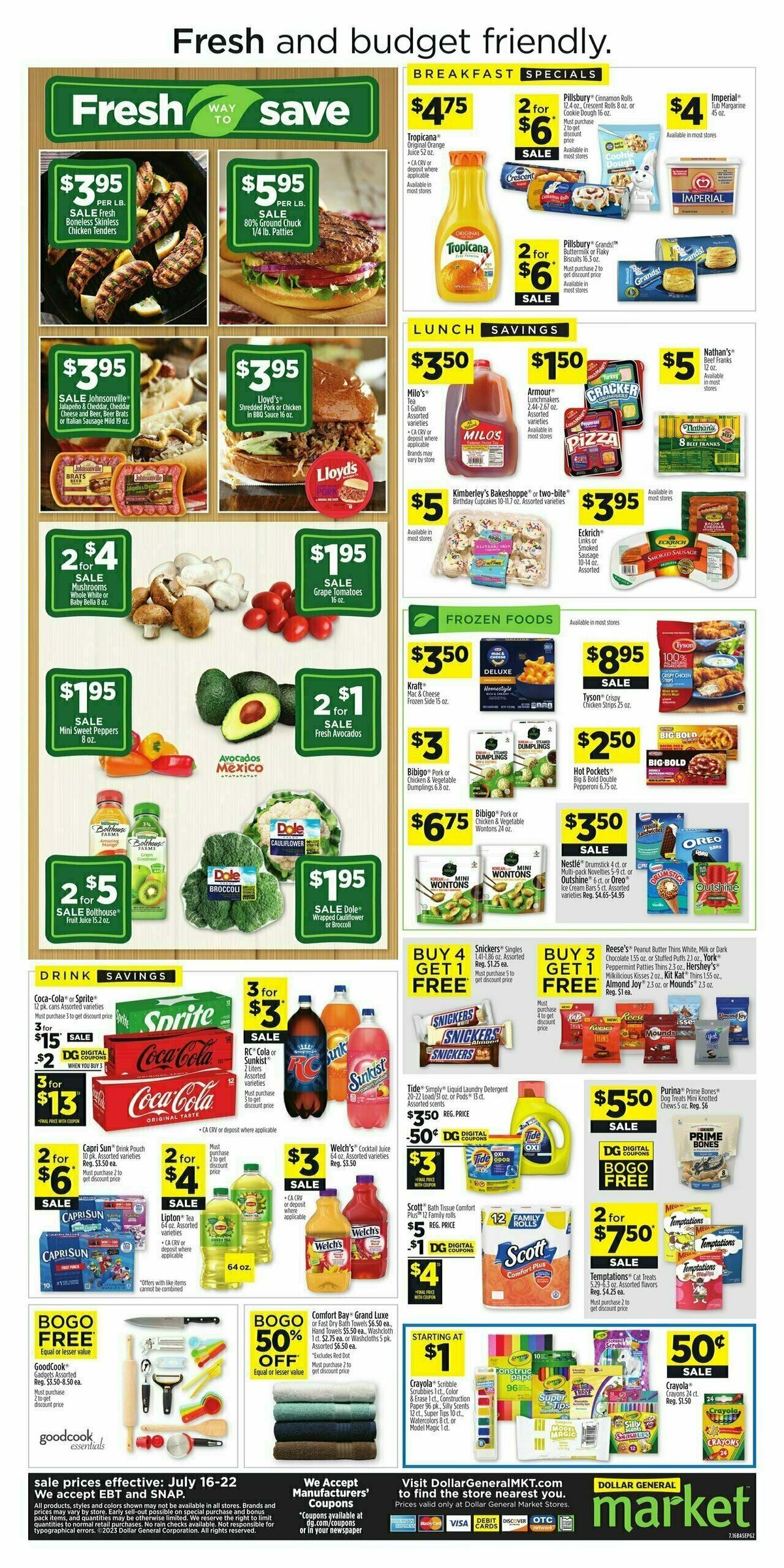 Dollar General Market Ad Weekly Ad from July 16