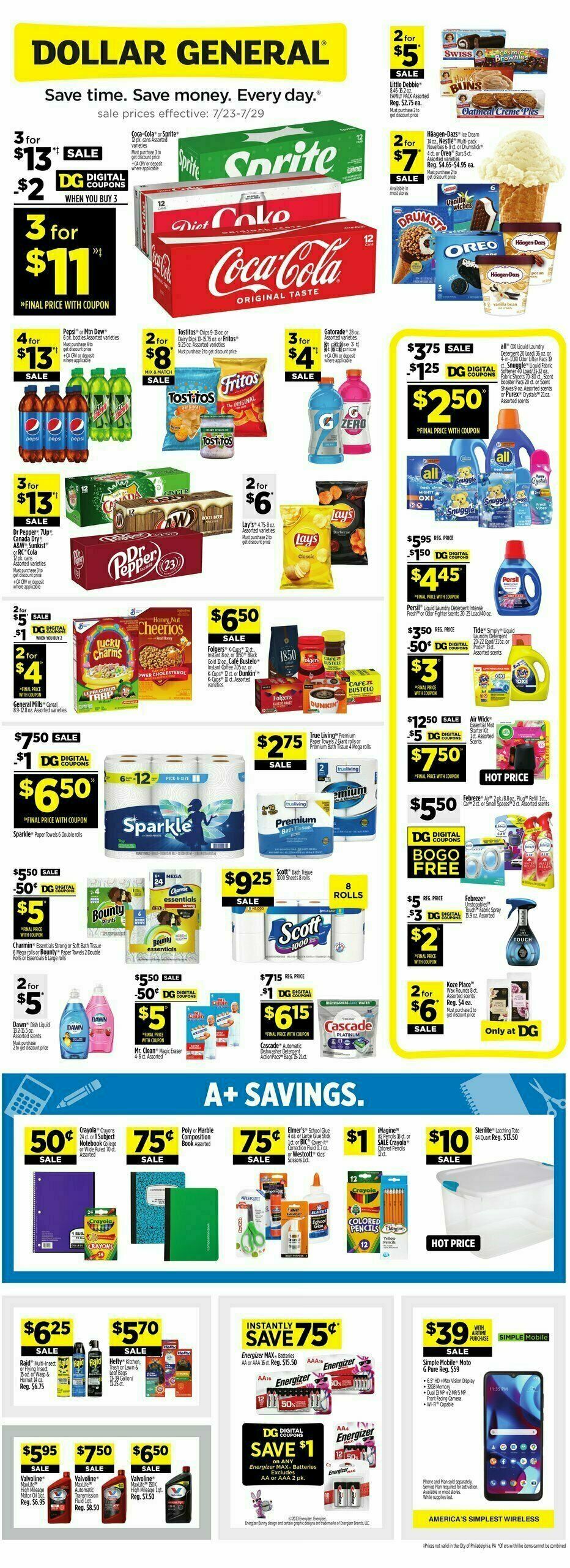 Dollar General Weekly Ad from July 23