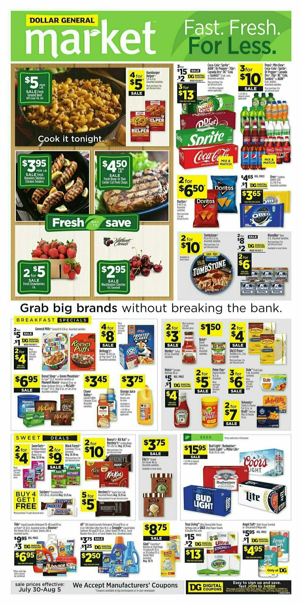 Dollar General Market Ad Weekly Ad from July 30