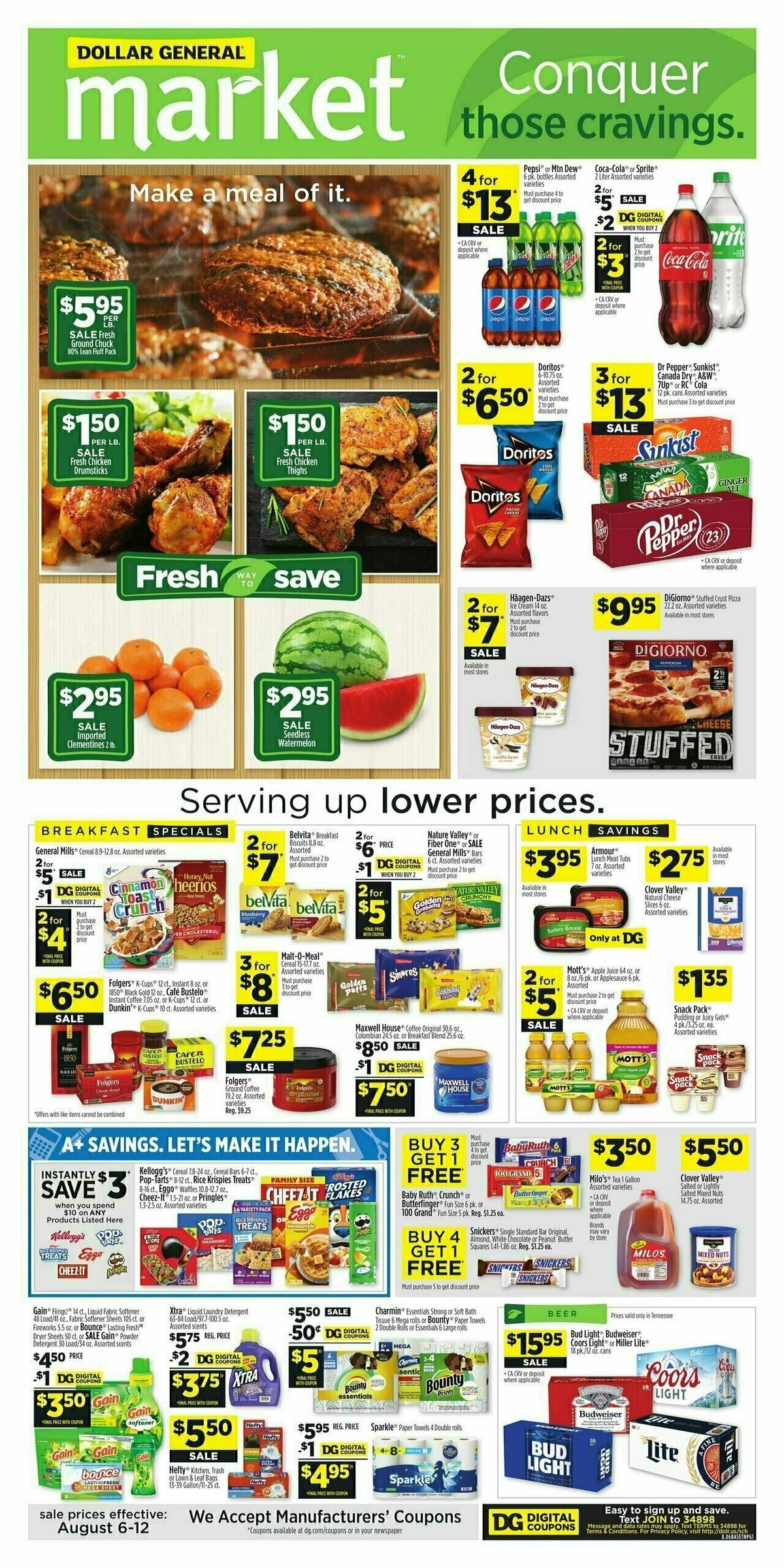Dollar General Market Ad Weekly Ad from August 6