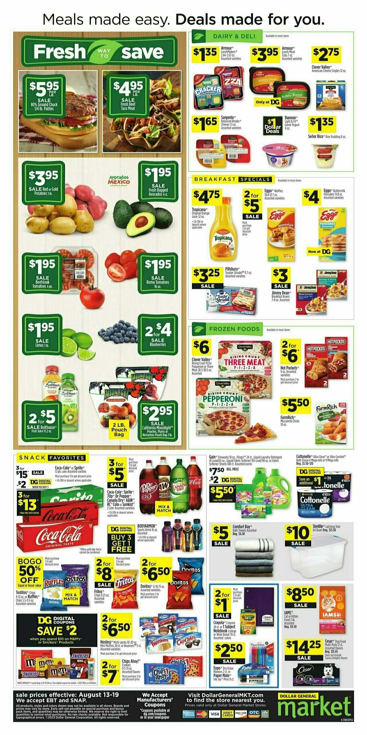 Dollar General Market Ad Weekly Ad from August 13