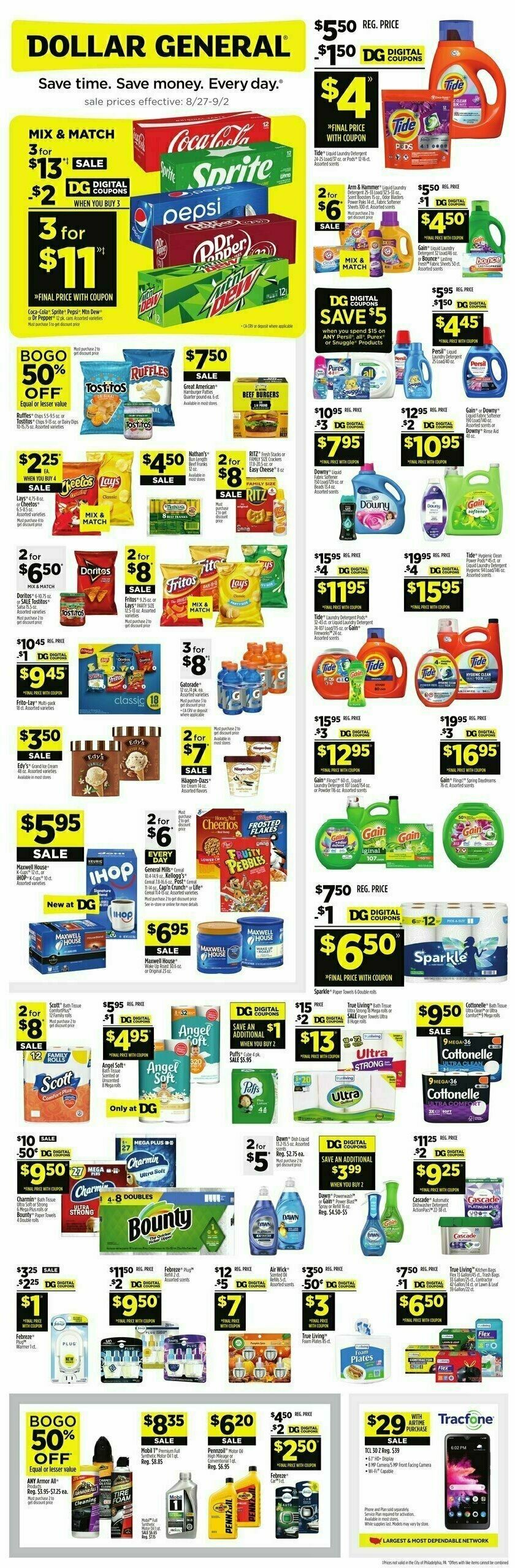 Dollar General Weekly Ad from August 27