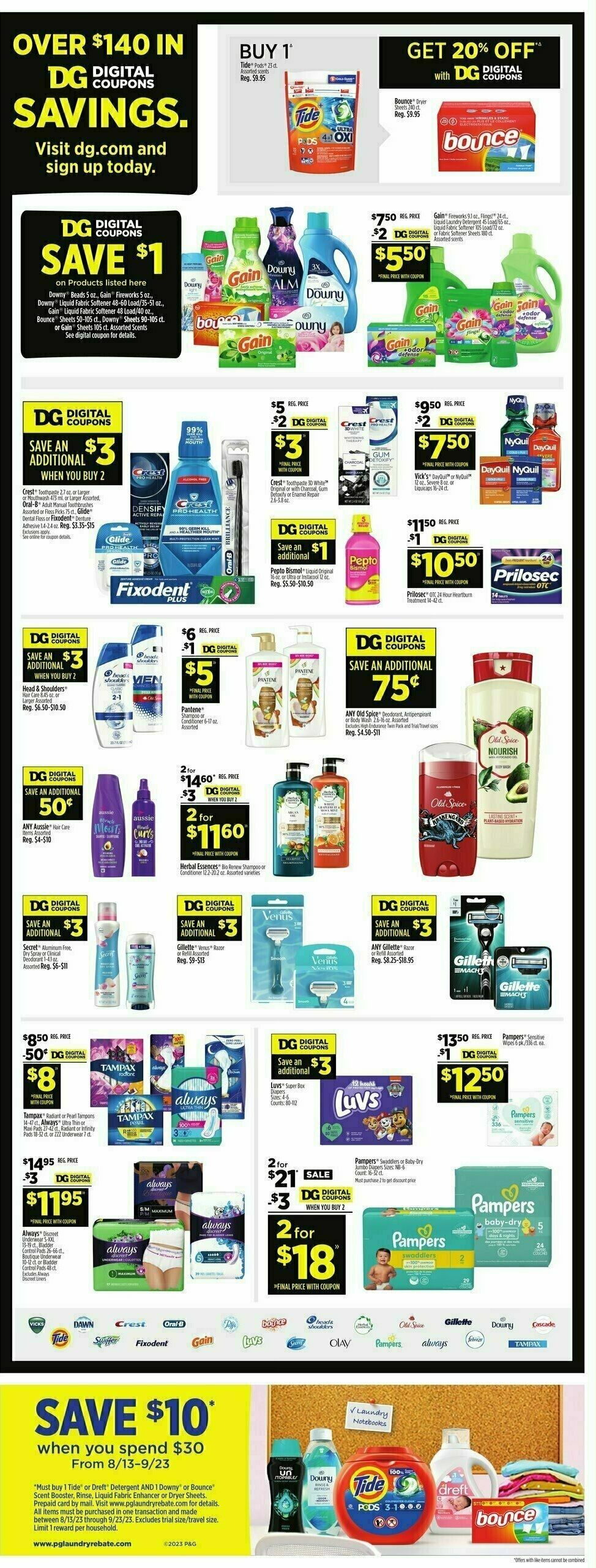 Dollar General Weekly Ad from August 27