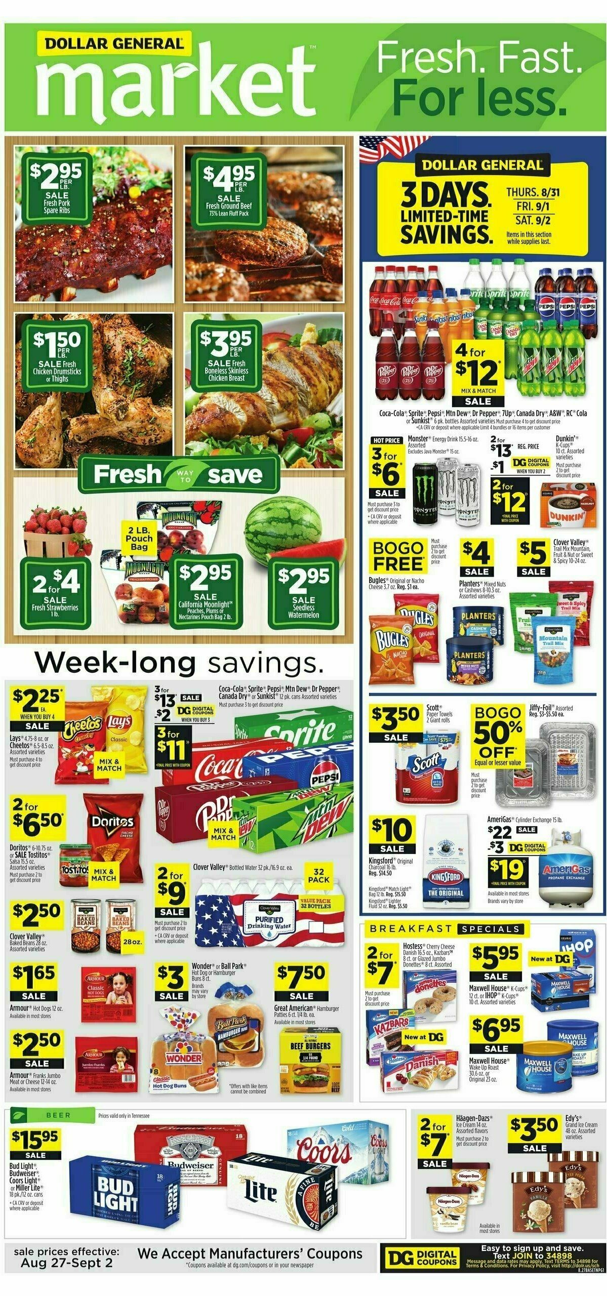 Dollar General Market Ad Weekly Ad from August 27