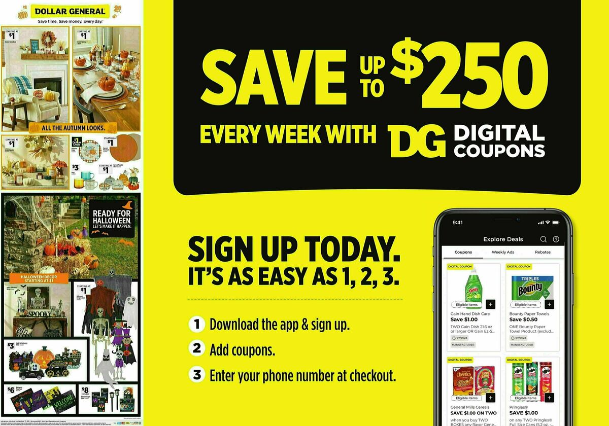 Dollar General Weekly Ad from September 17