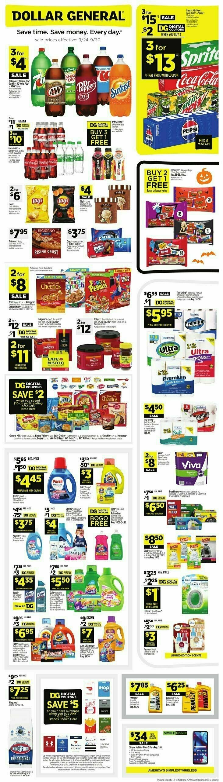 Dollar General Weekly Ad from September 24