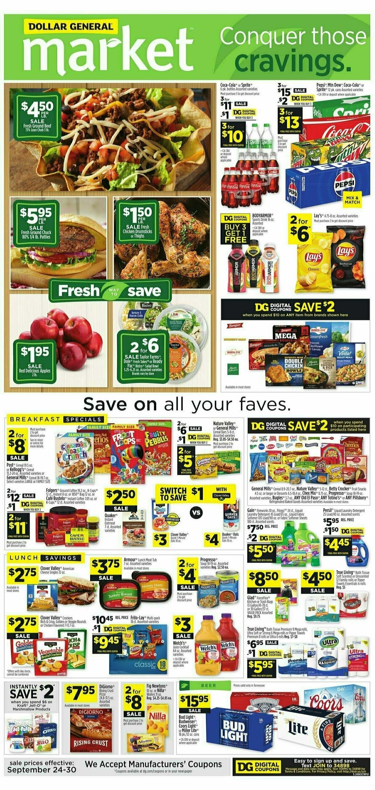 Dollar General Market Ad Weekly Ad from September 24