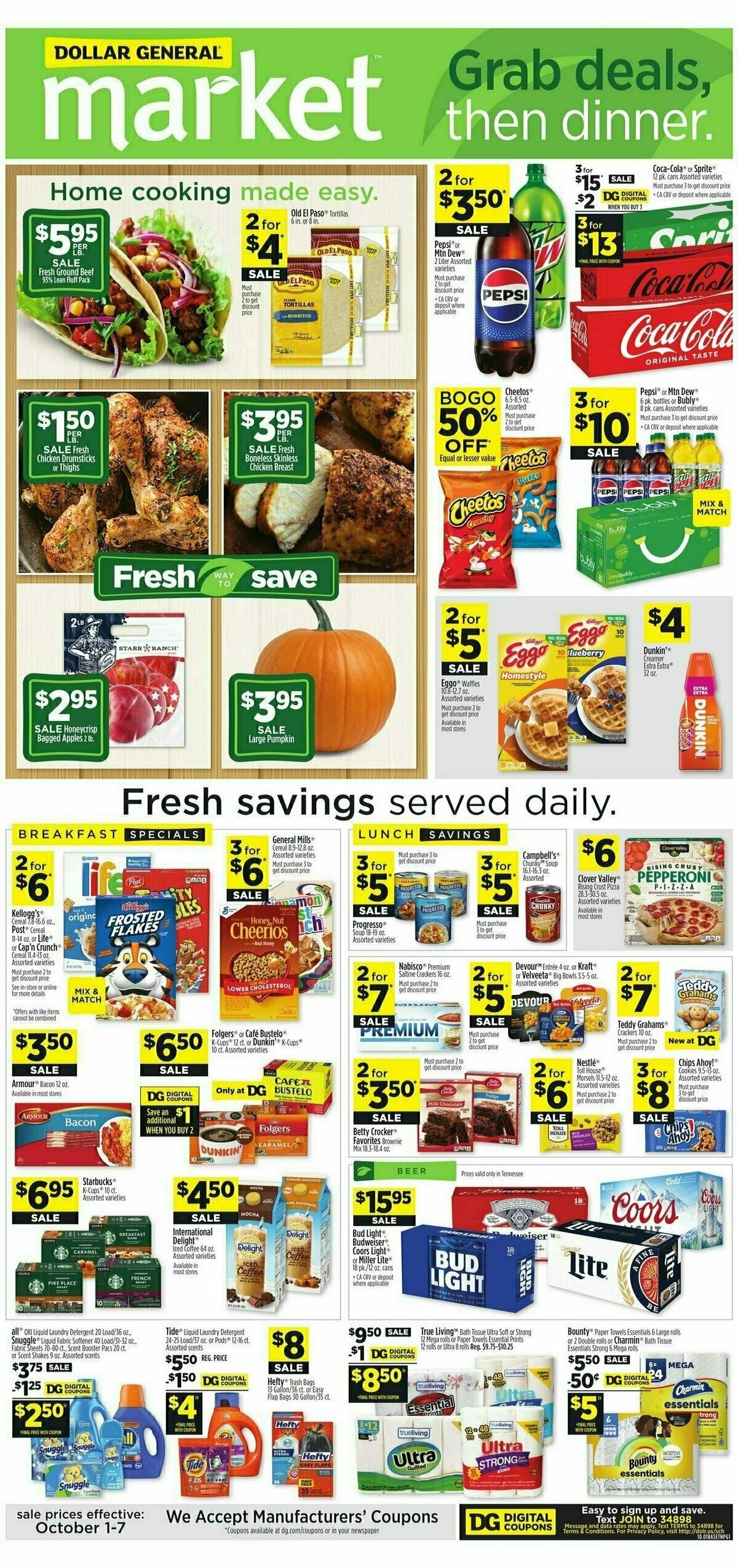 Dollar General Market Ad Weekly Ad from October 1