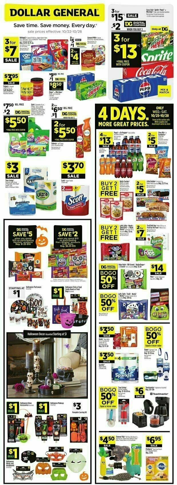 Dollar General Weekly Ad from October 22