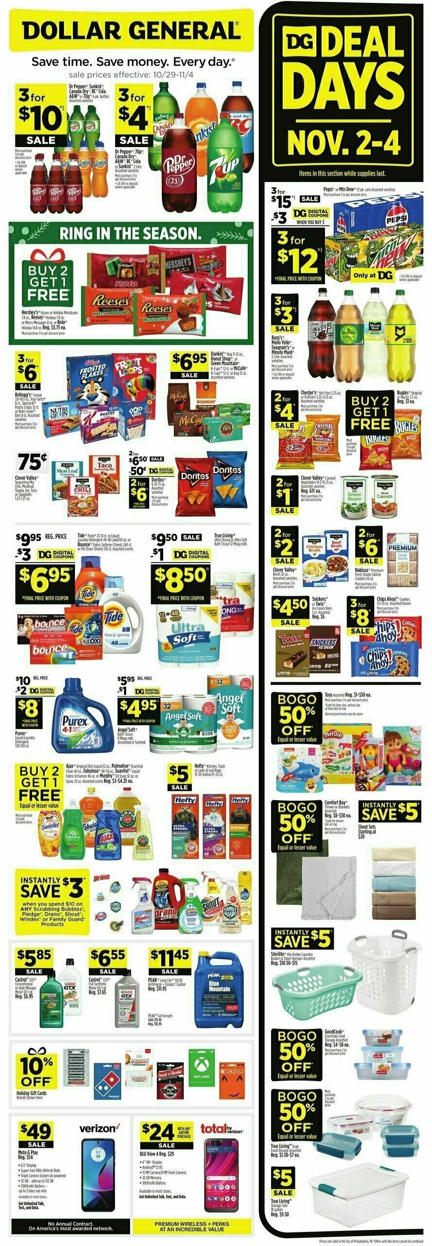 Dollar General Weekly Ad from October 29