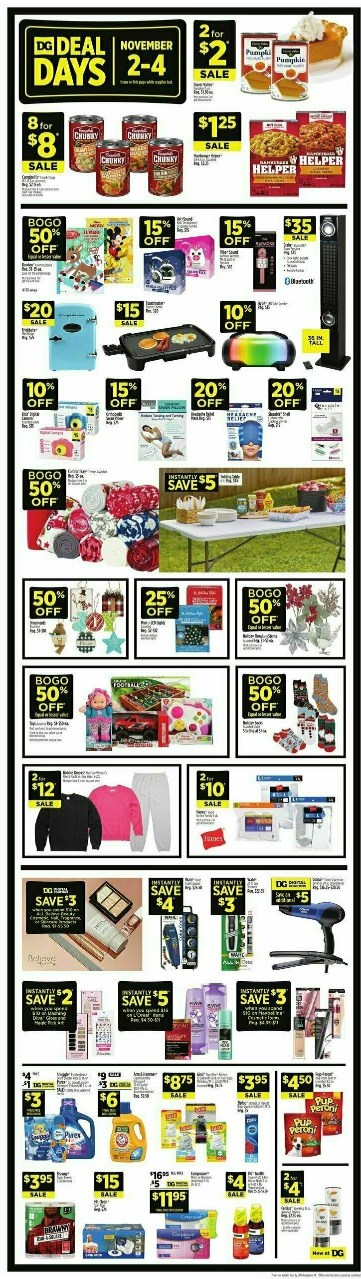 Dollar General Weekly Ad from October 29