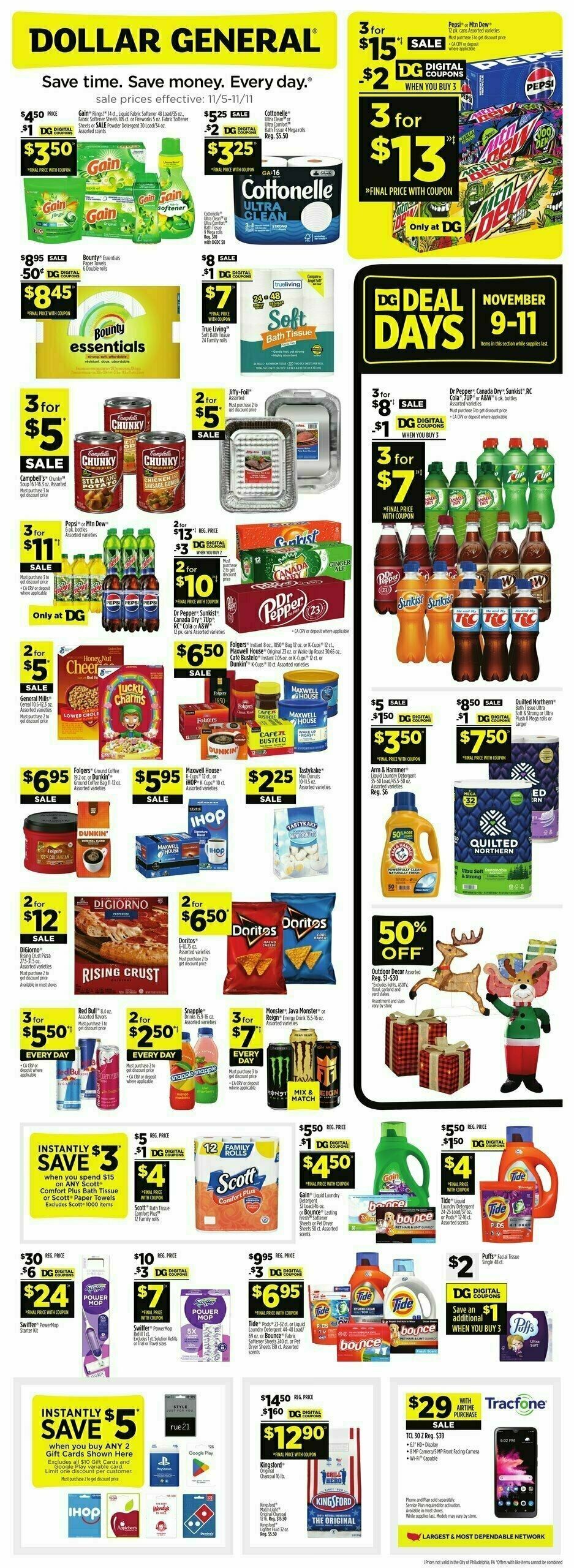 Dollar General Weekly Ad from November 5