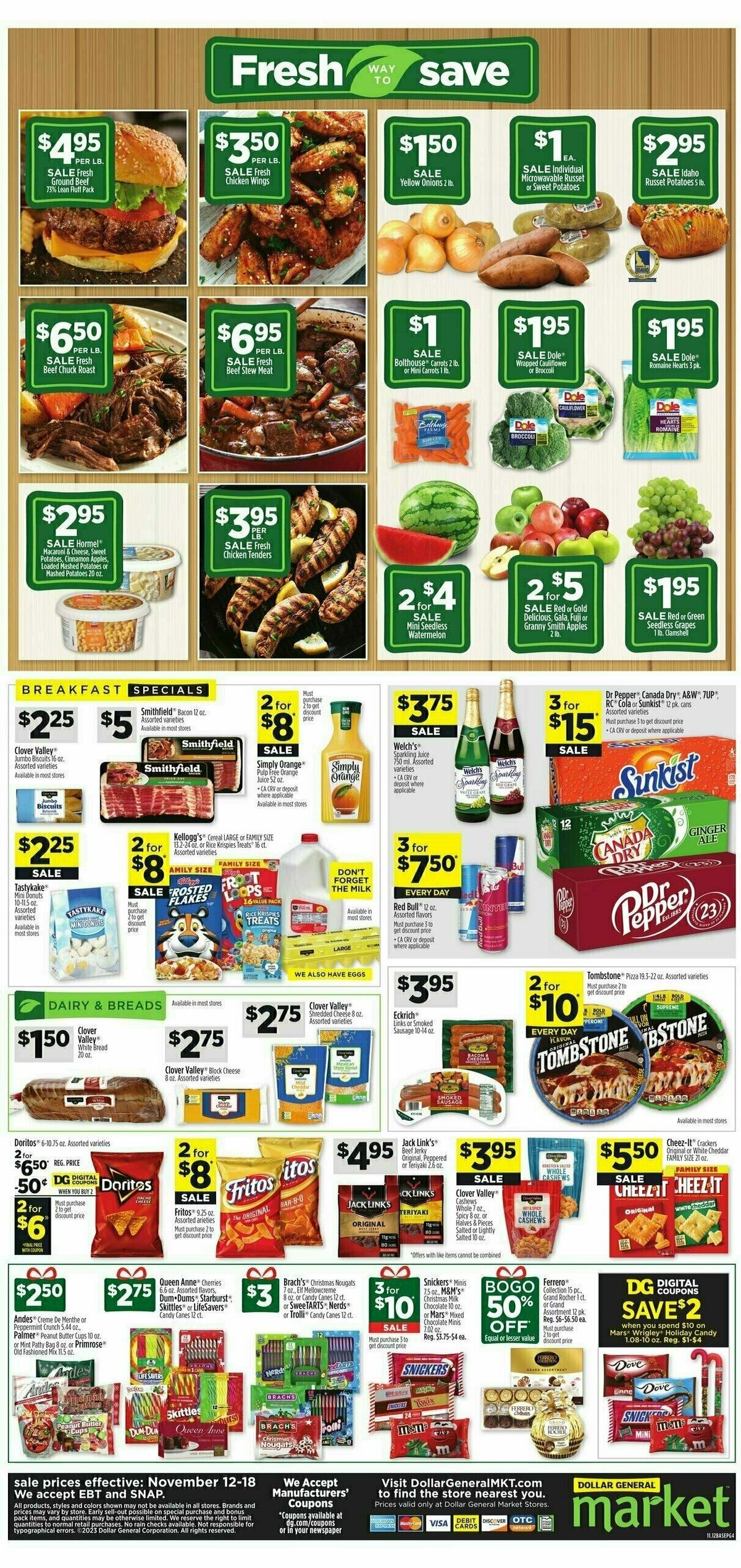 Dollar General Market Ad Weekly Ad from November 12