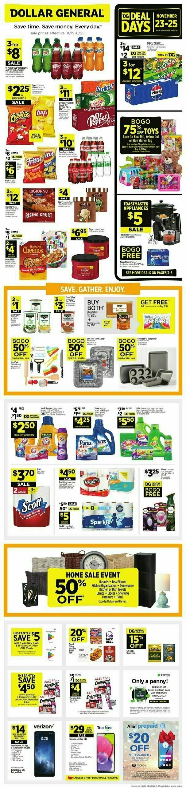 Dollar General Weekly Ad from November 19